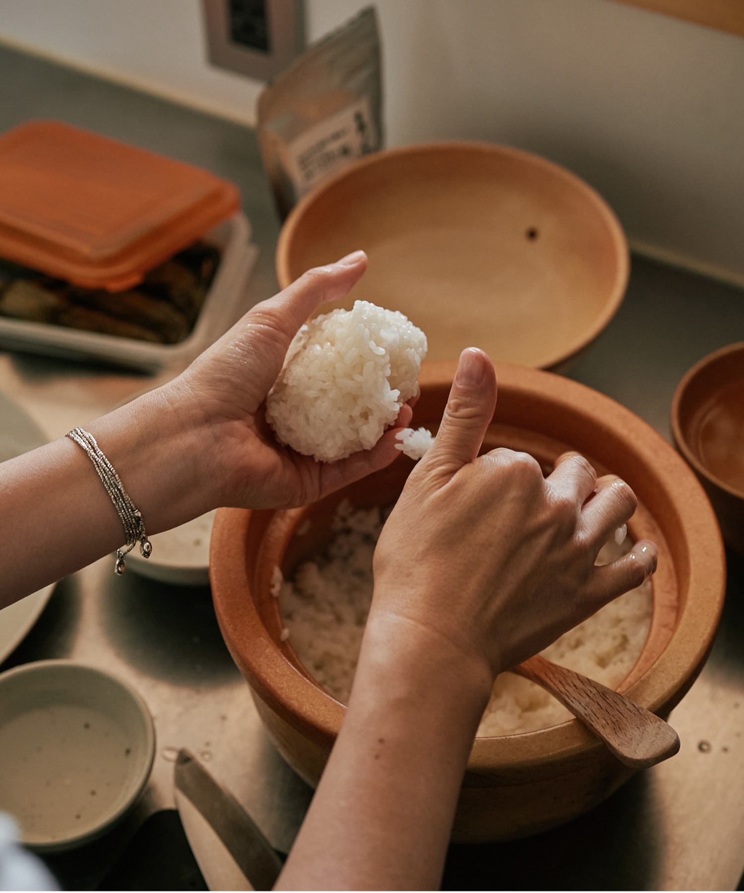 Homeland（ホームランド）信楽焼 米炊き釜3~4合 T.Cオリジナル