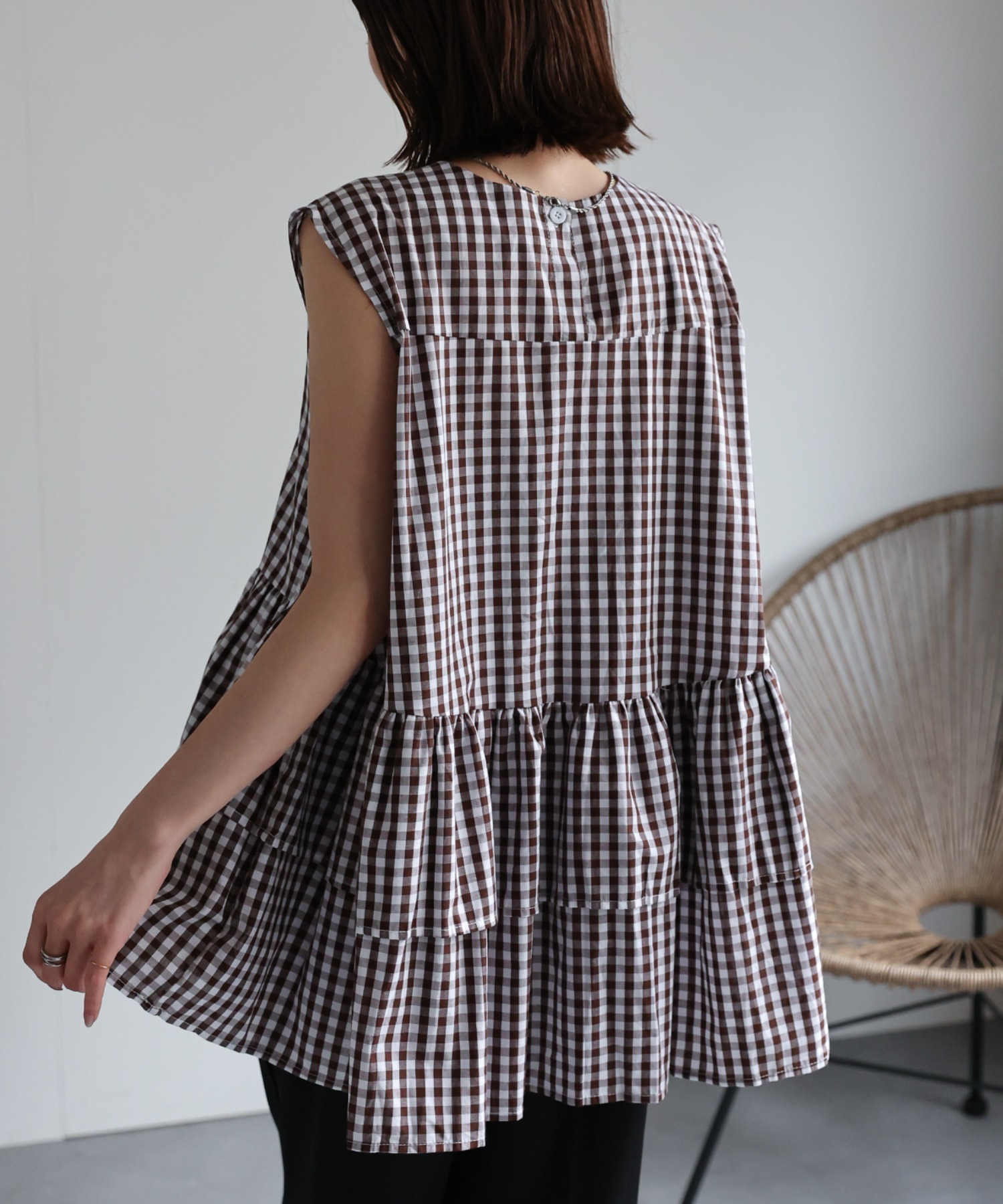 model：162cm 着用サイズ：F