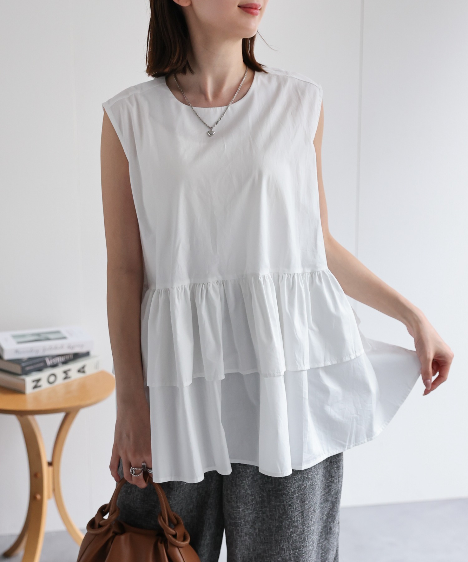 model：162cm 着用サイズ：F