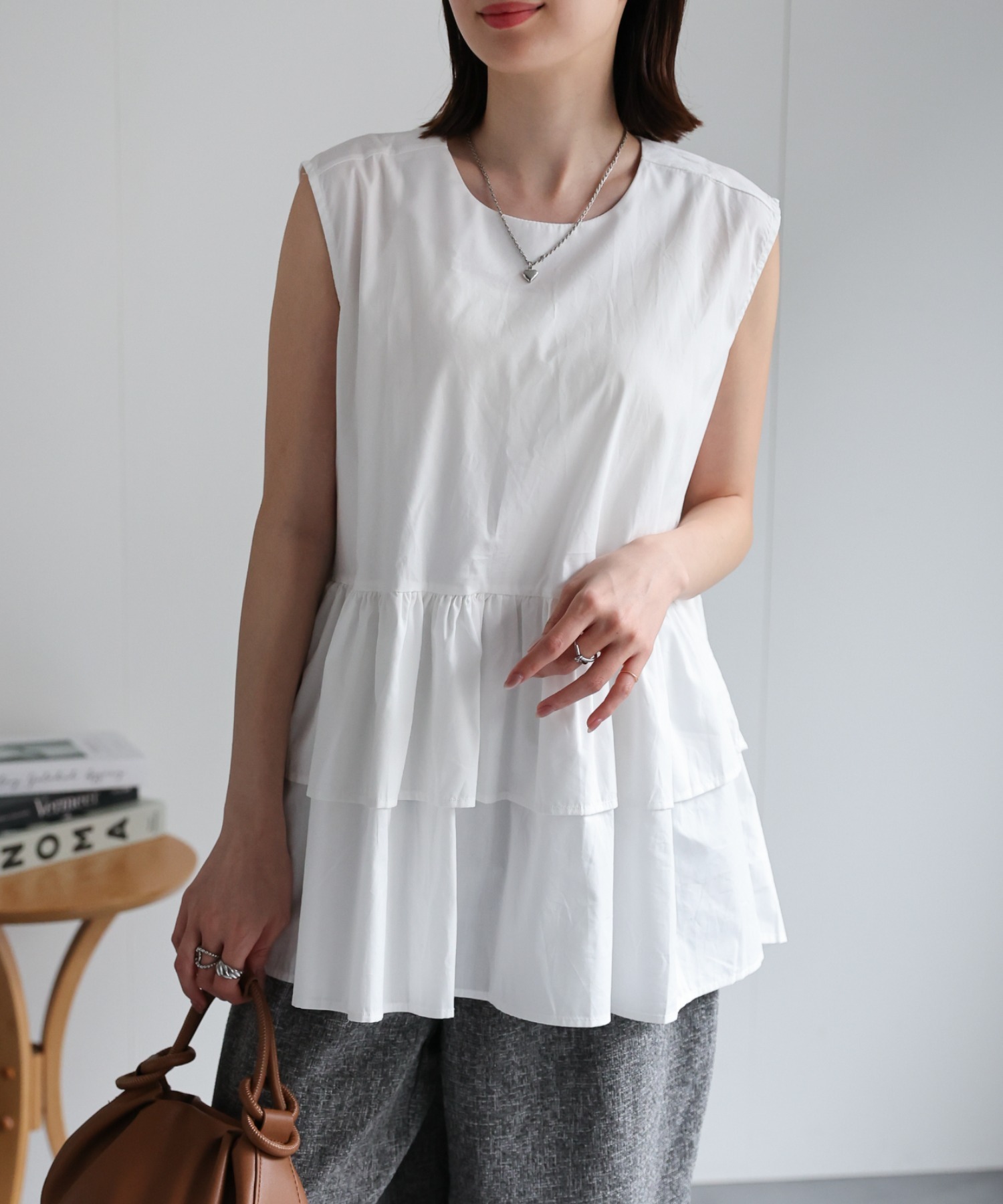 model：162cm 着用サイズ：F