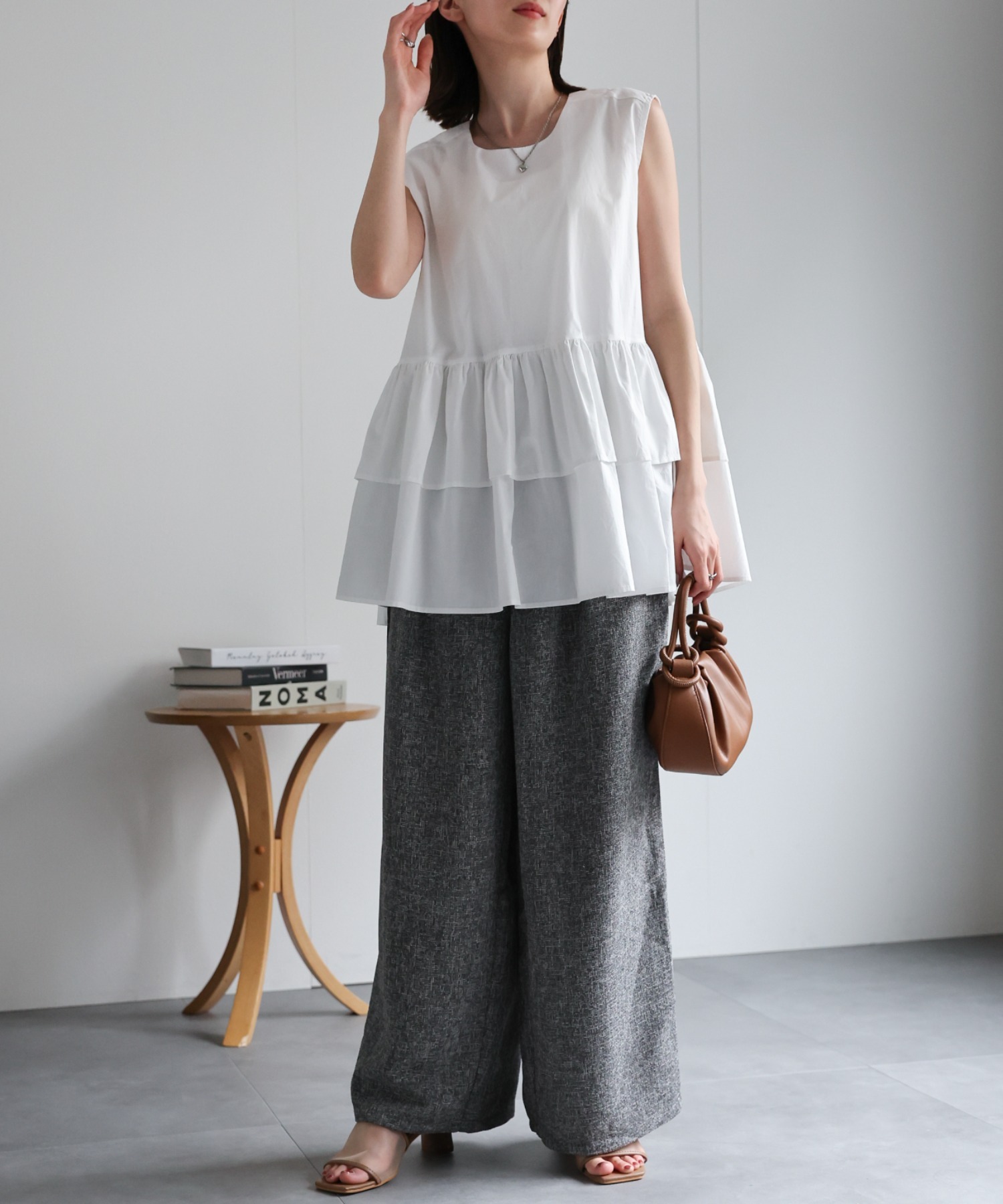 model：162cm 着用サイズ：F