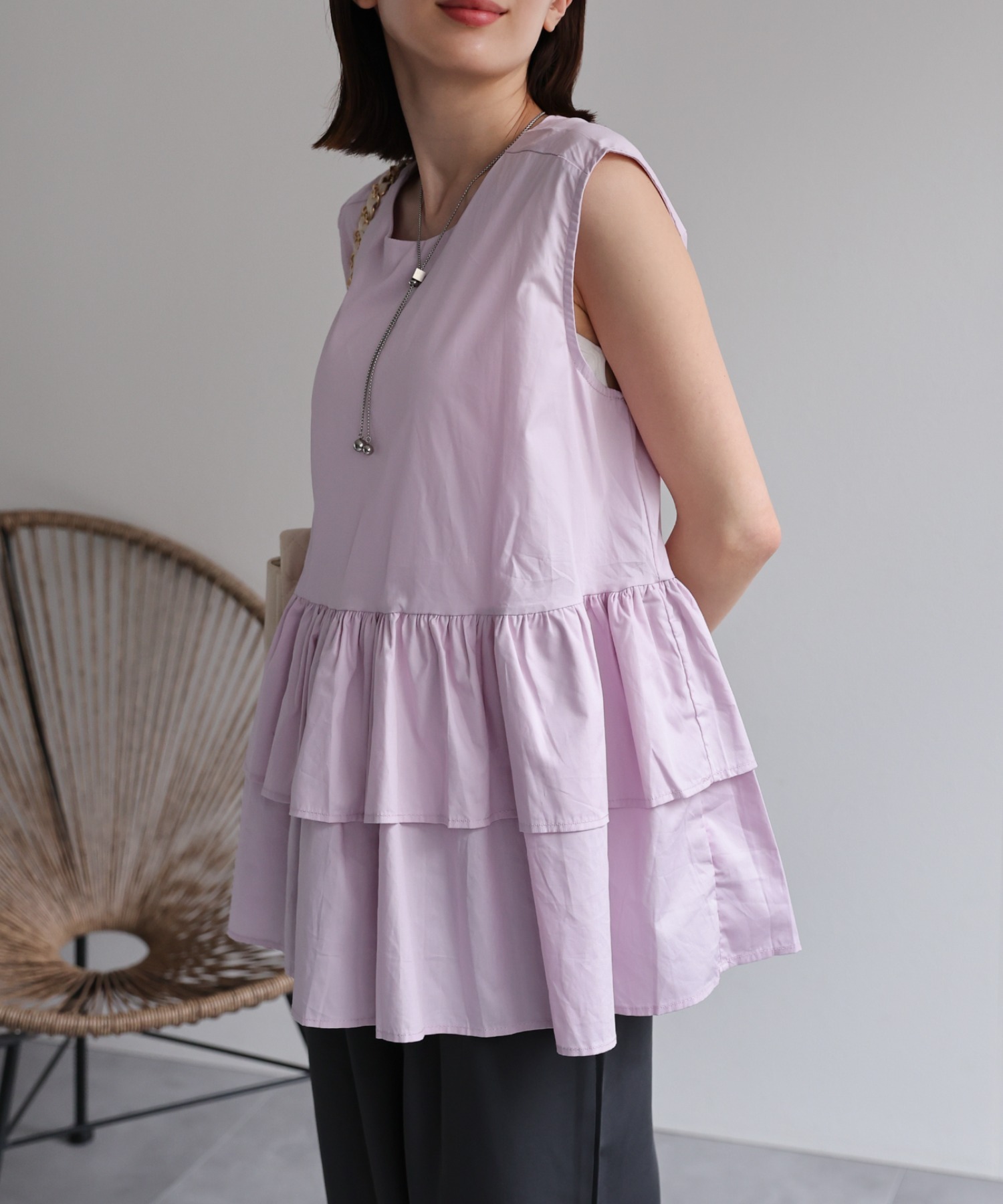 model：162cm 着用サイズ：F