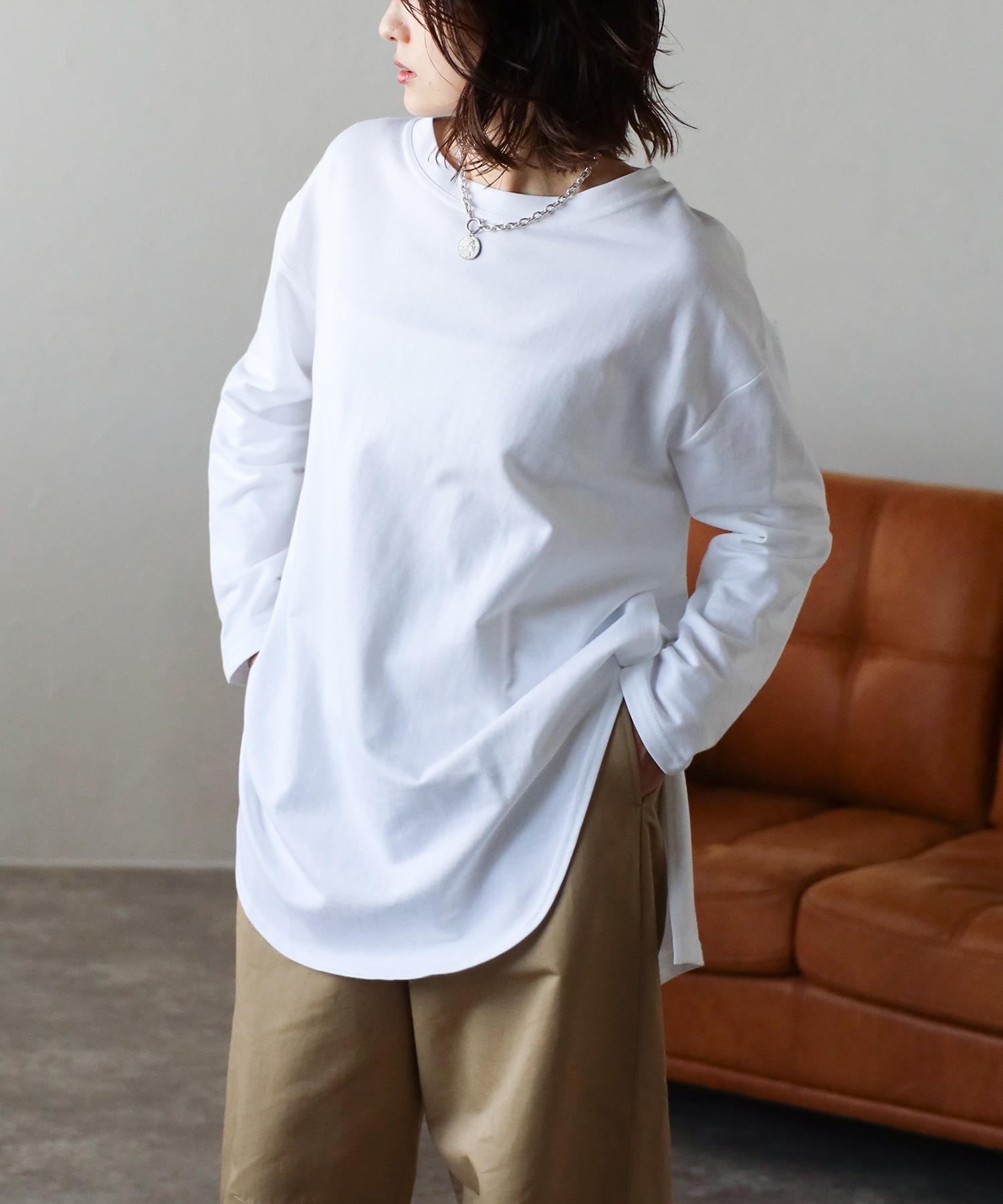 model：H158 着用サイズ：FREE