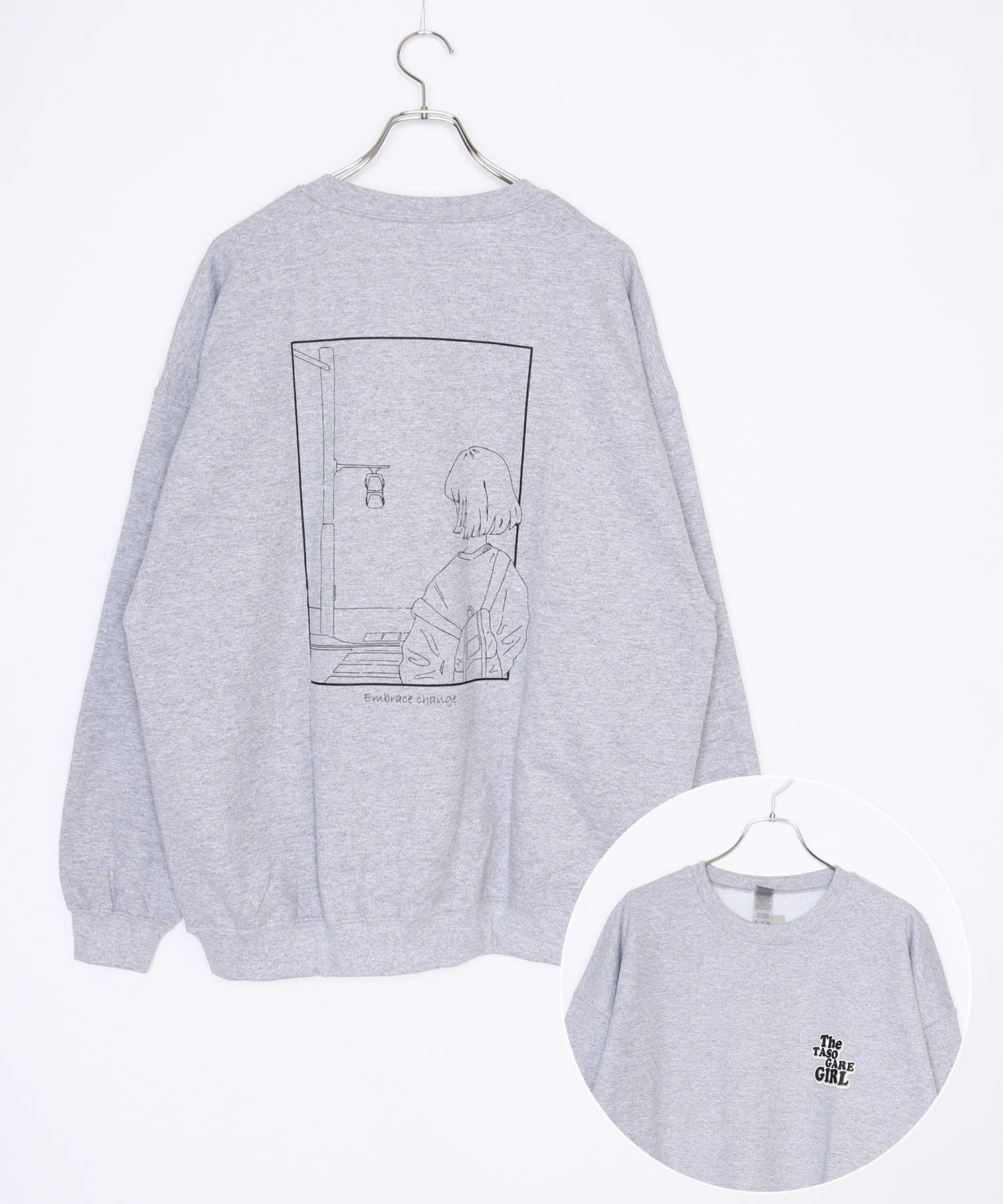 裏起毛 黄昏ガール イラストスウェットシャツ Csleepcenter Com