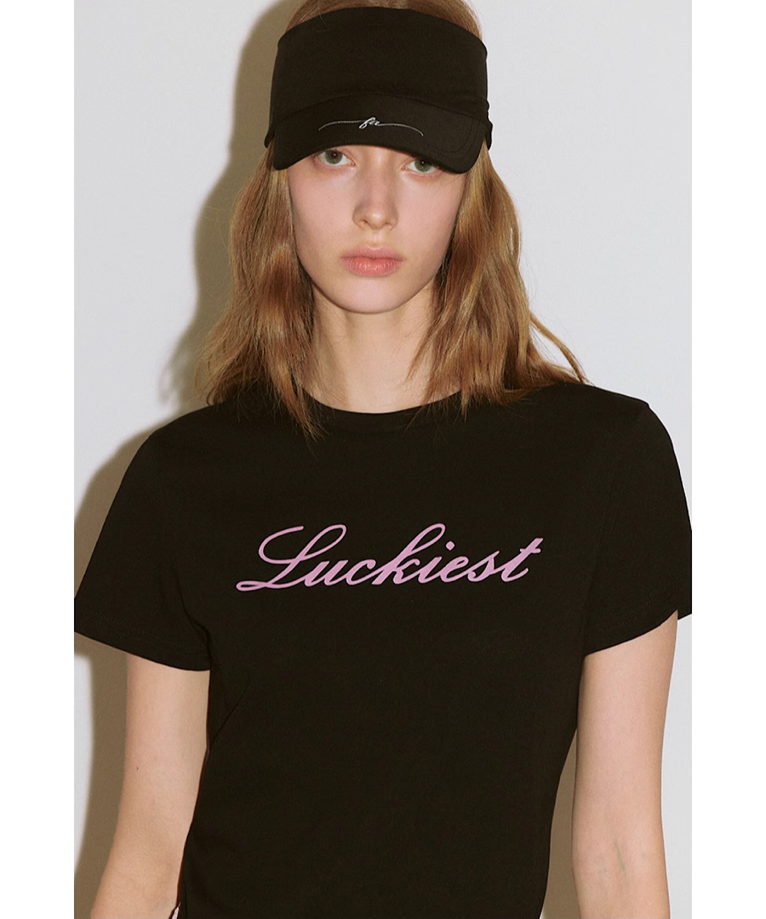 シンプルデザイン レタリングプリント 半袖Tシャツ FX25S403