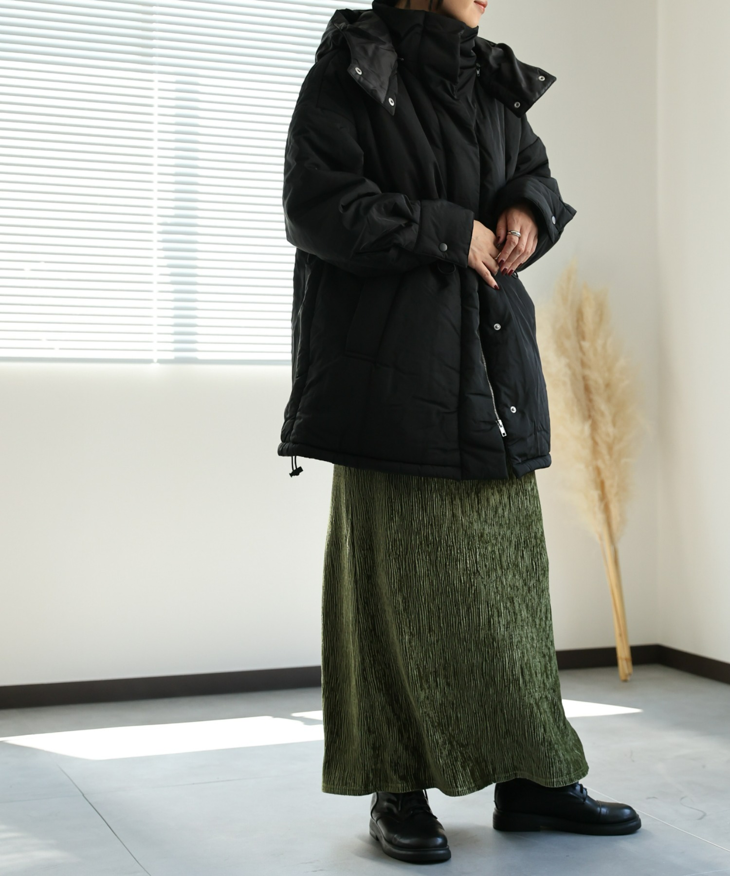 model:162㎝　着用サイズ:FREE
