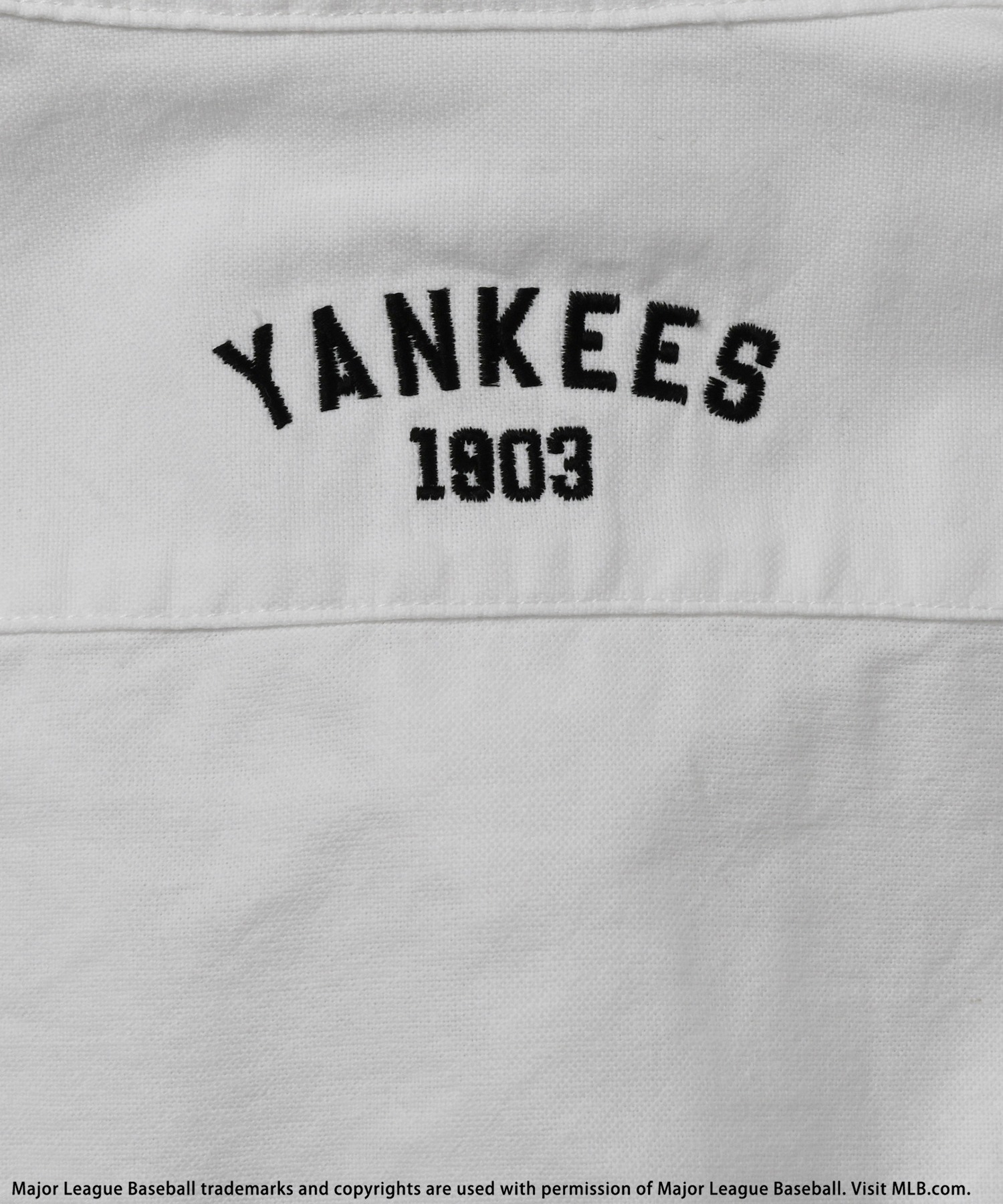 MLB】刺繍ロゴオックスフォードシャツ BACK TO THE FIELD(BTTF 