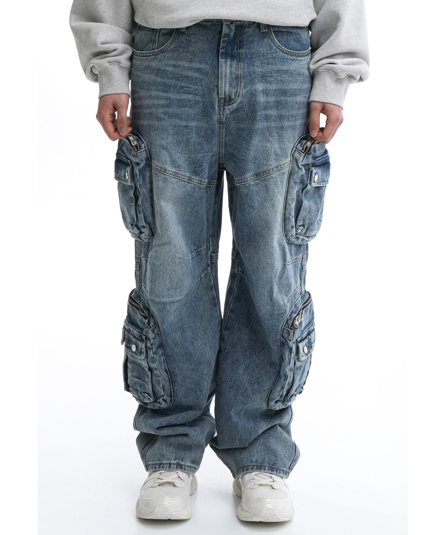 OY/オーワイ』 FOURTEEN CARGO POCKETS WASHED JEANS/4カーゴポケット ...