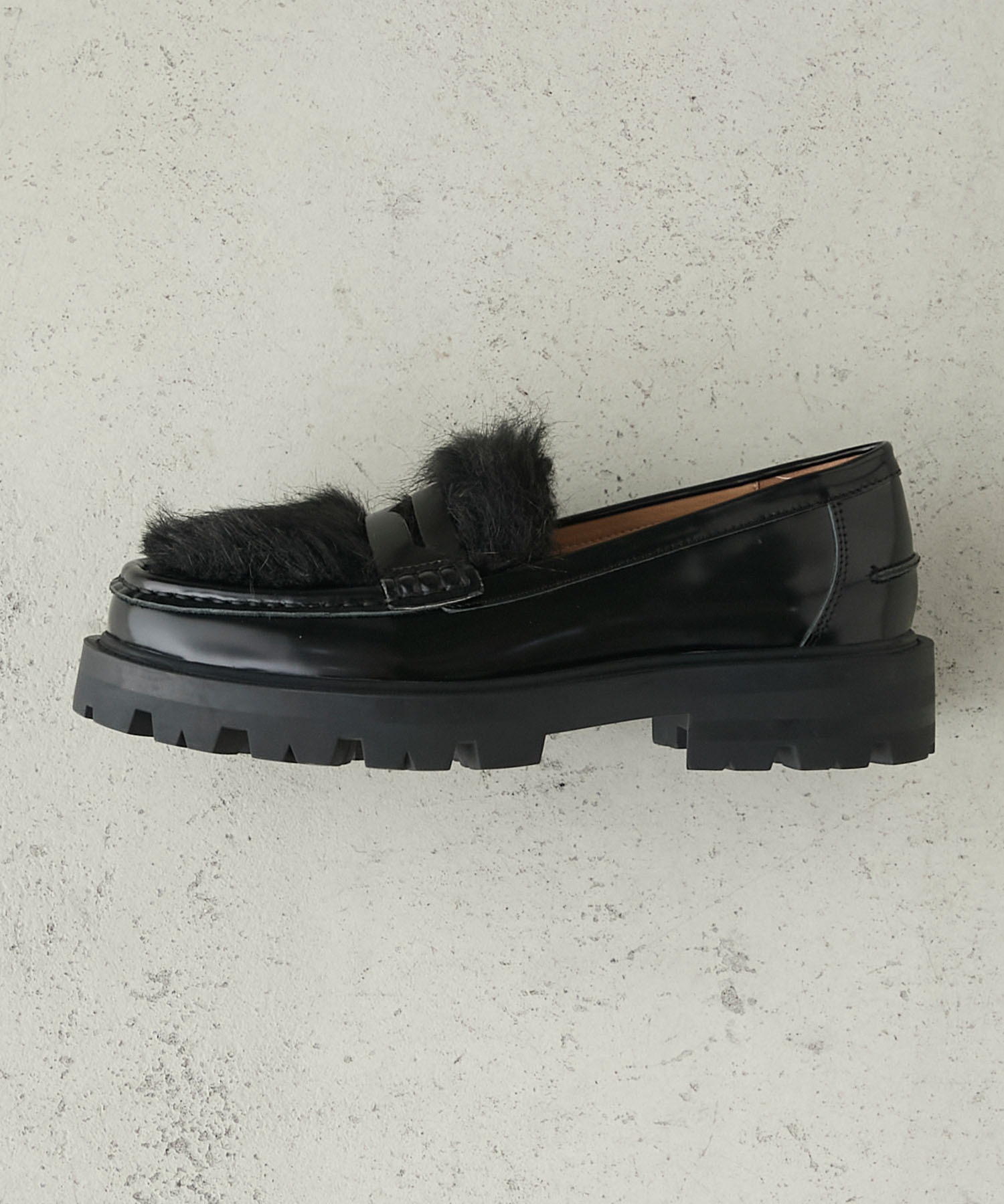 forksy.】【ARTESANOS / アルテサノス】本革 ボリュームソール ファー