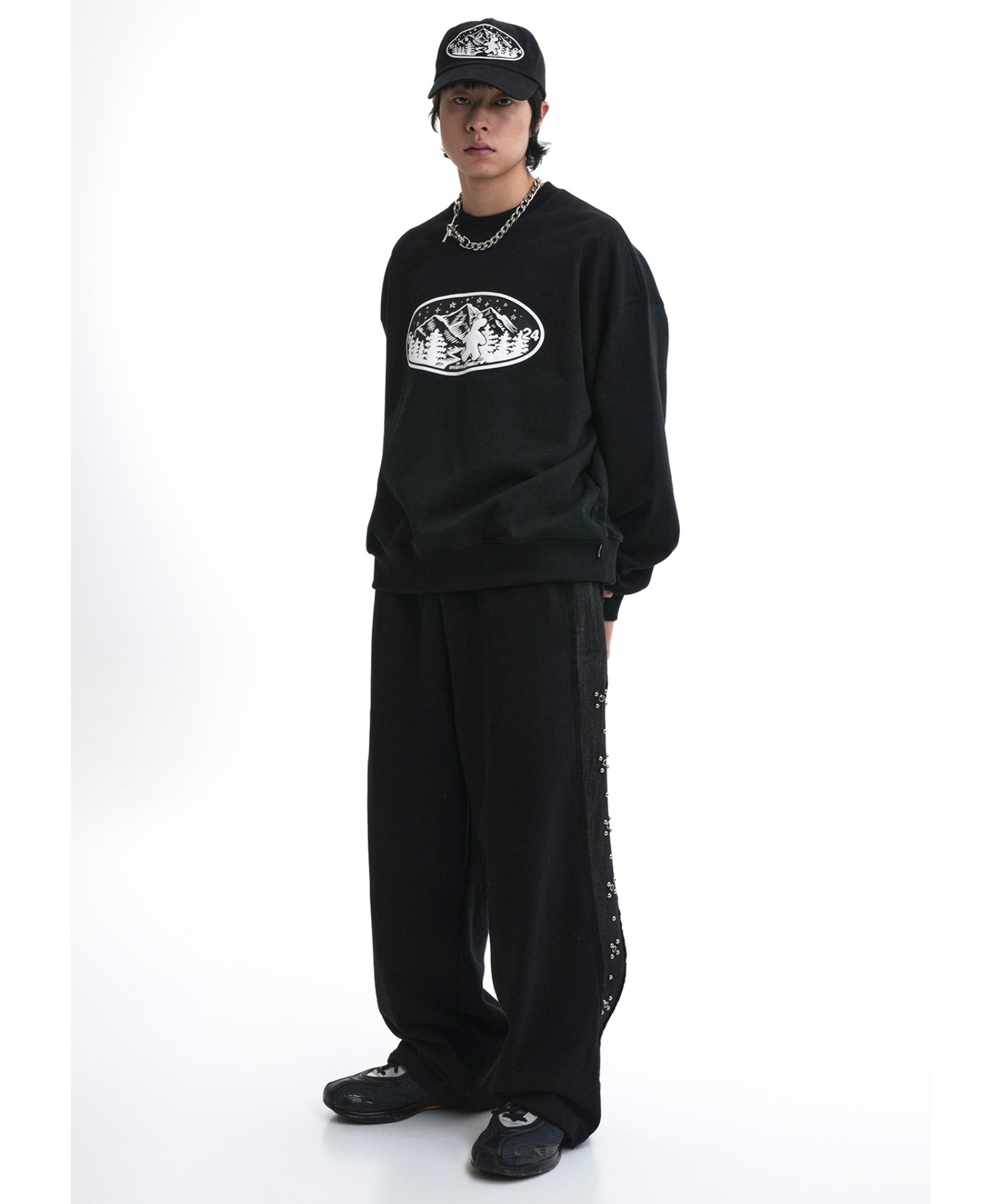 【新品】CITYSHOP O スゥエットバナナパンツ　黒　38 O” SWEAT BANANA パンツ（スウェットパンツ）｜CITYSHOP（シティ