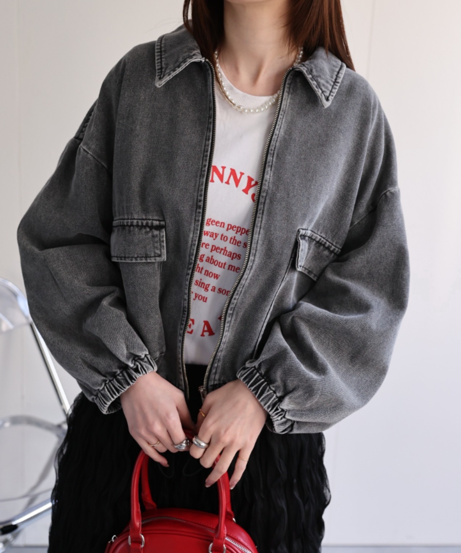 model：162㎝着用サイズ：F