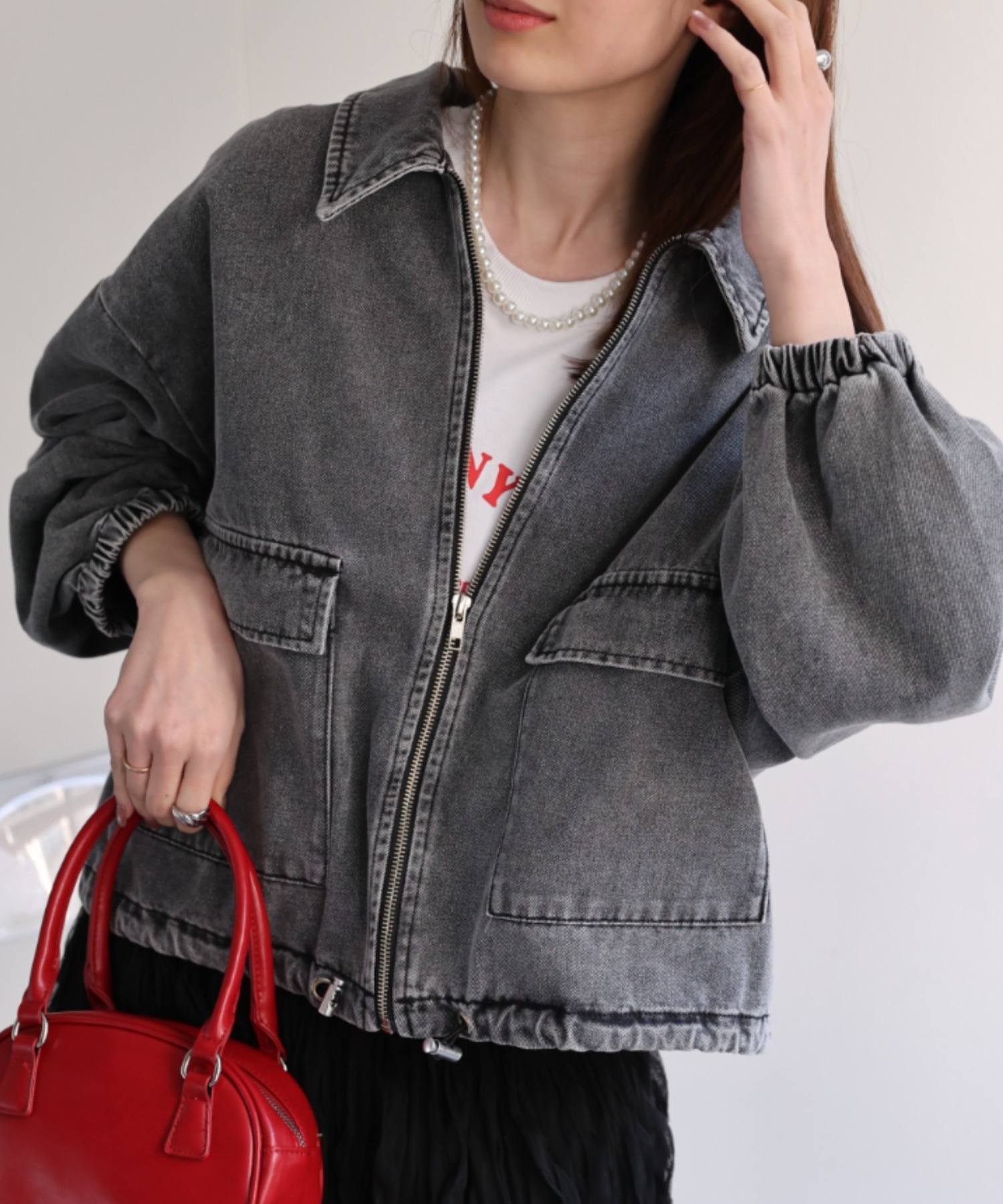 model：162㎝着用サイズ：F