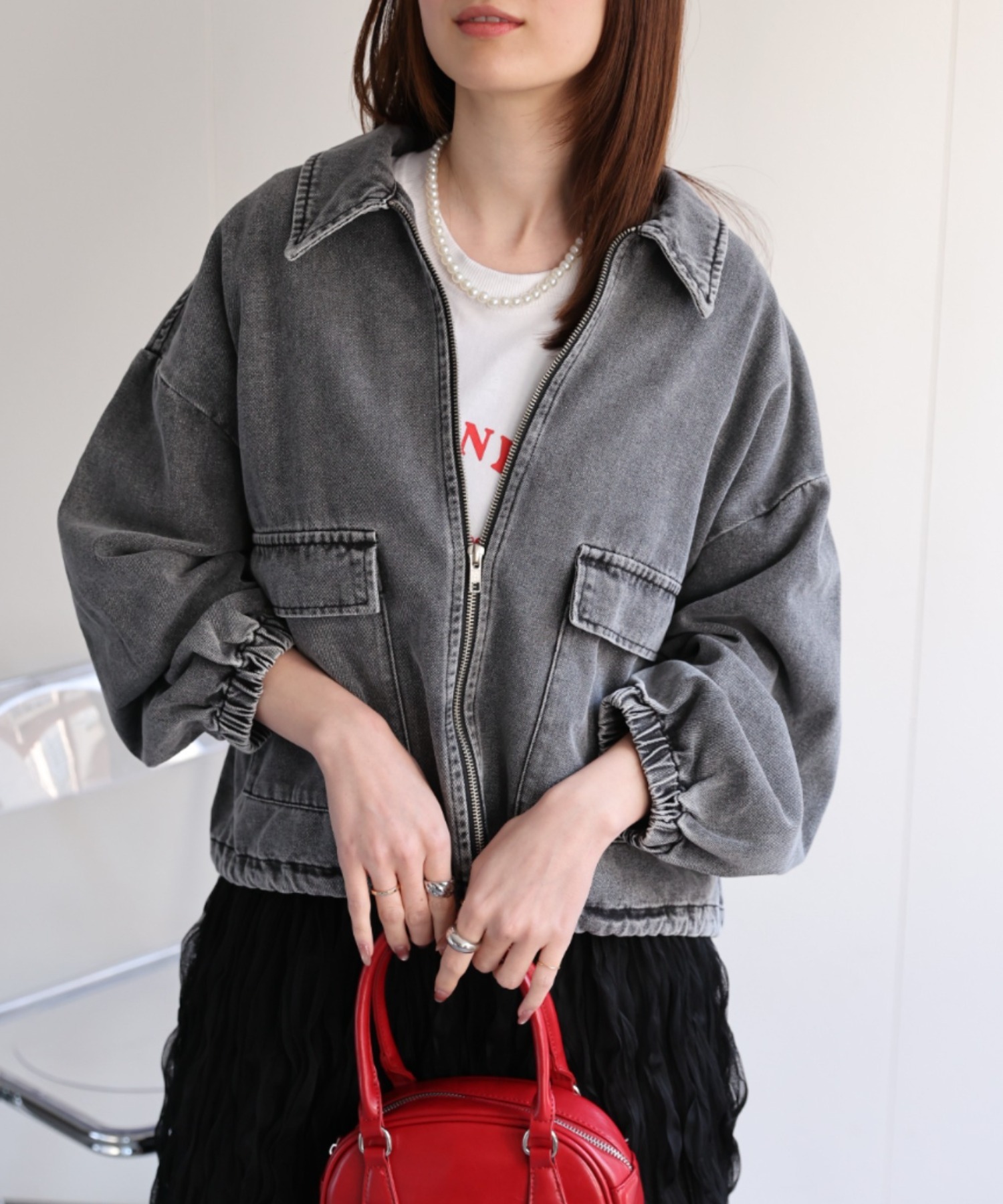 model：162㎝着用サイズ：F