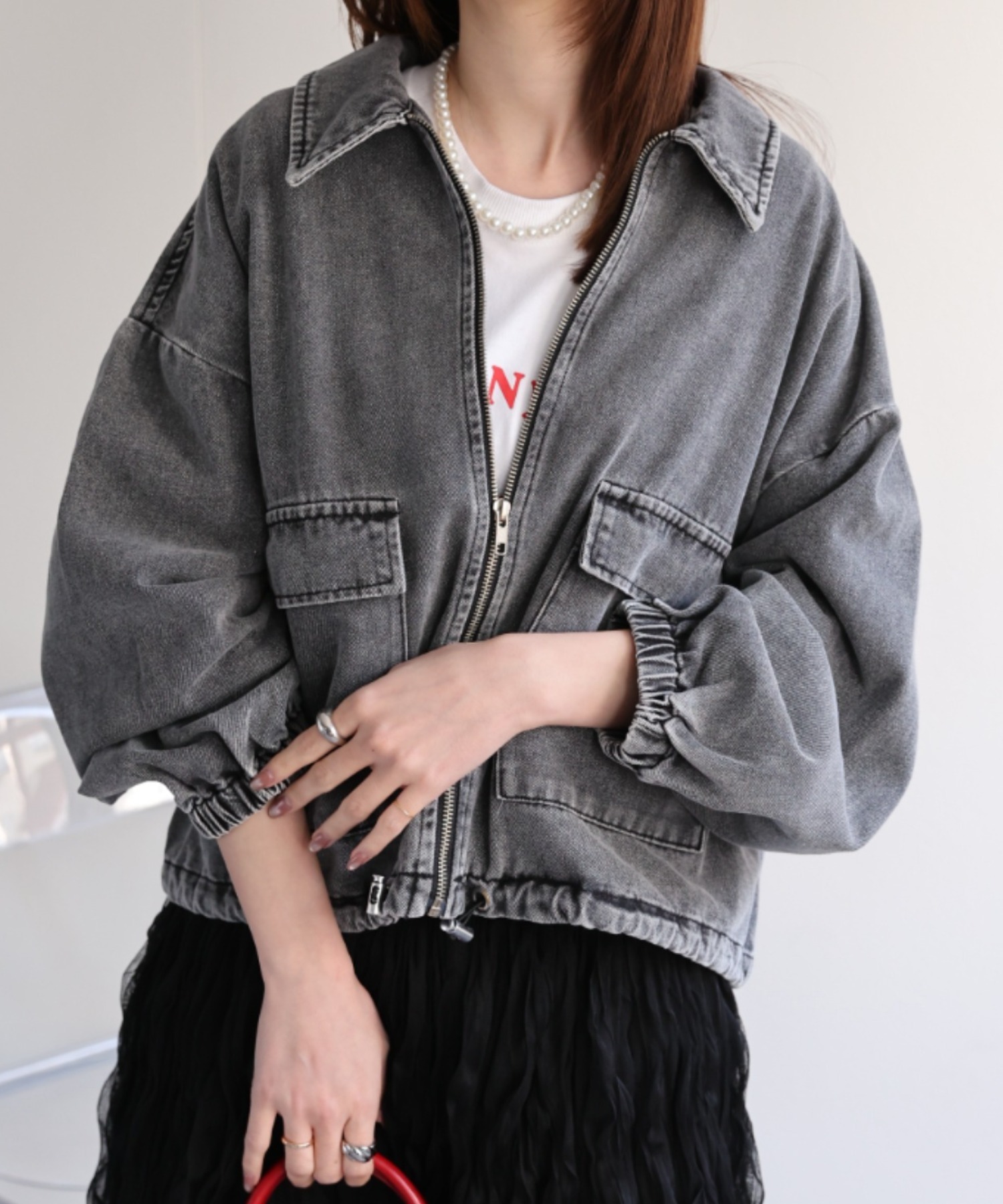 model：162㎝着用サイズ：F