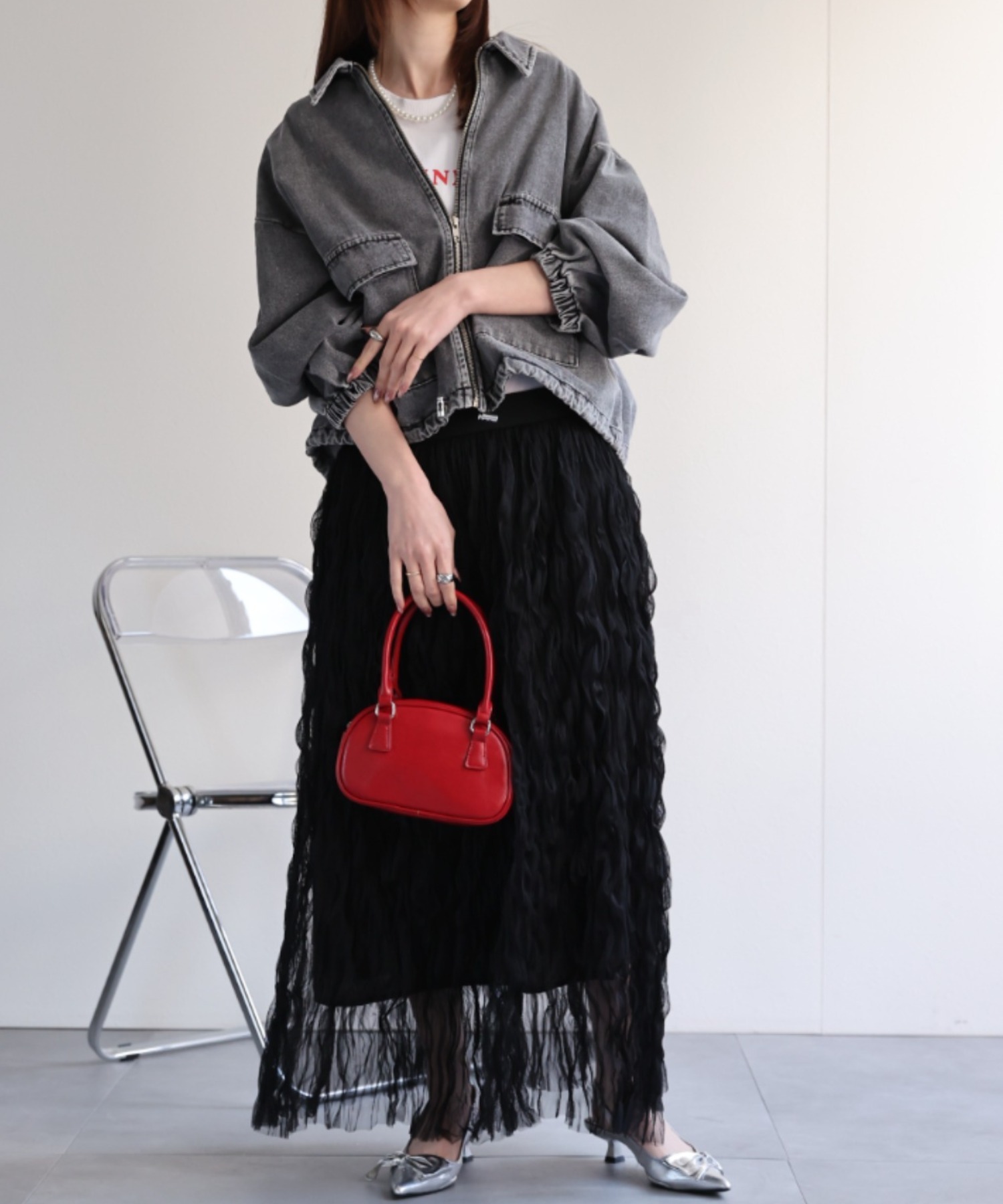 model：162㎝着用サイズ：F