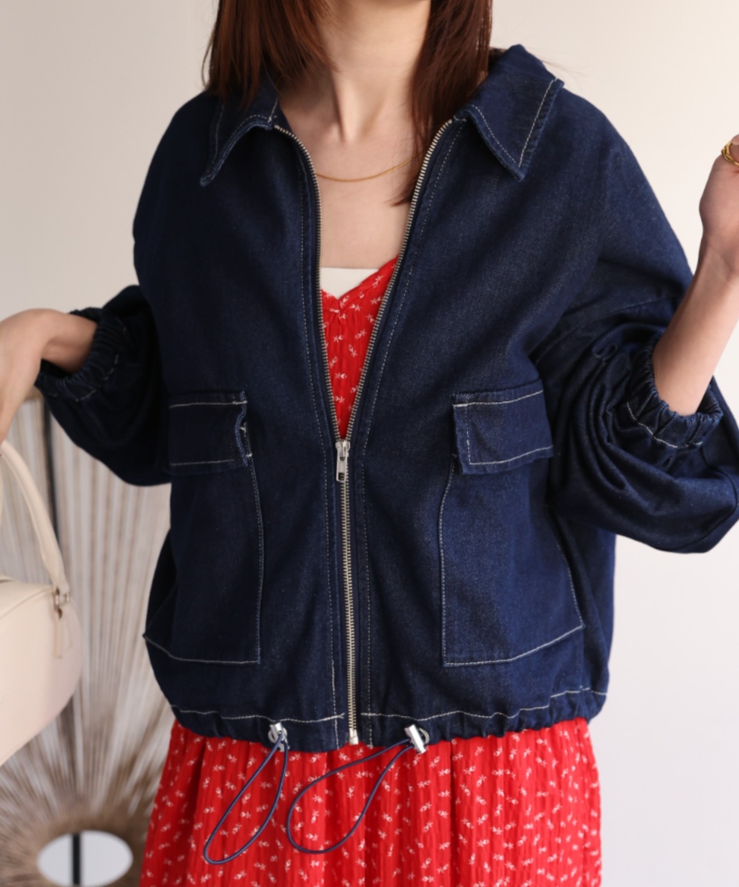 model：162㎝着用サイズ：F