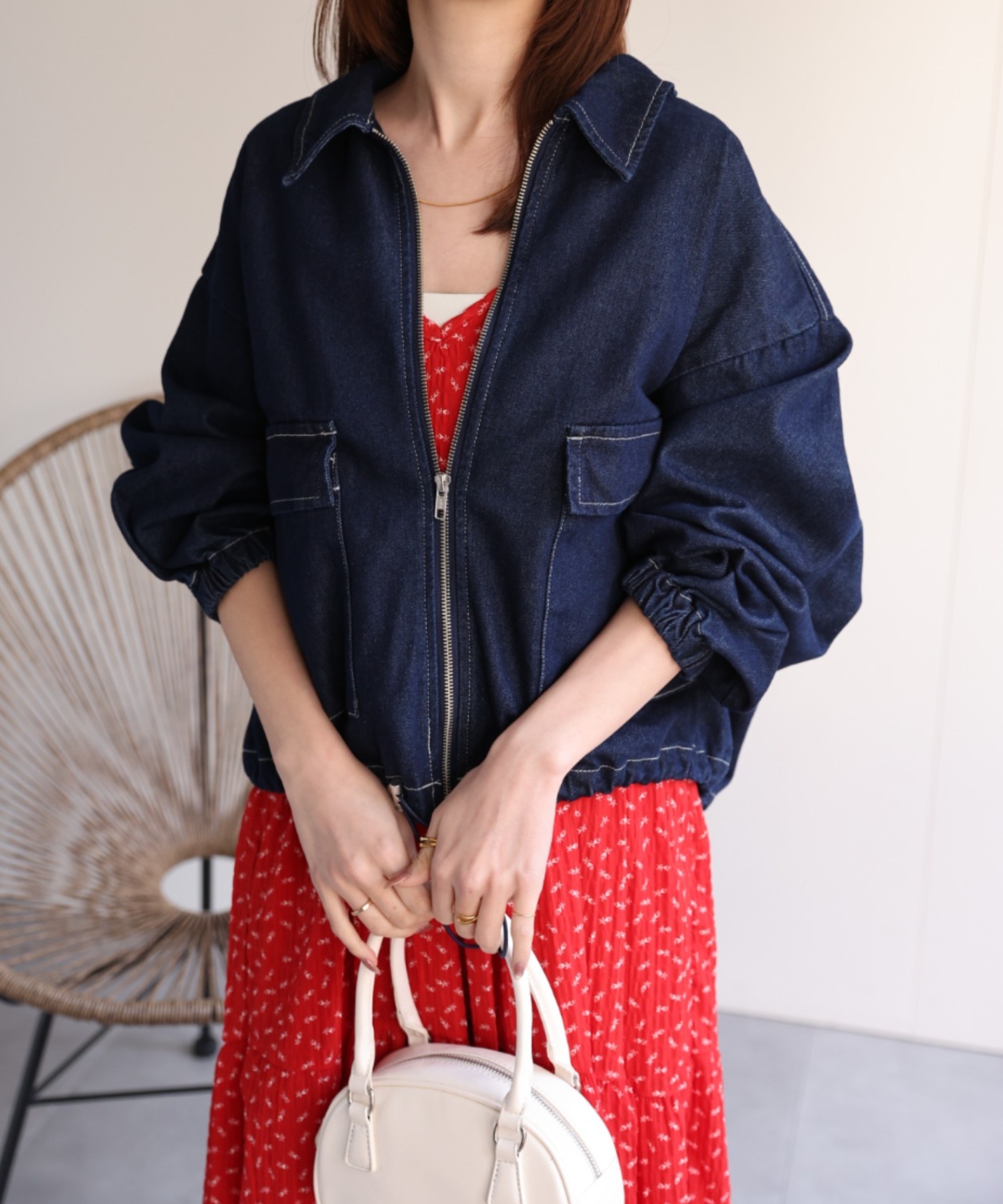 model：162㎝着用サイズ：F