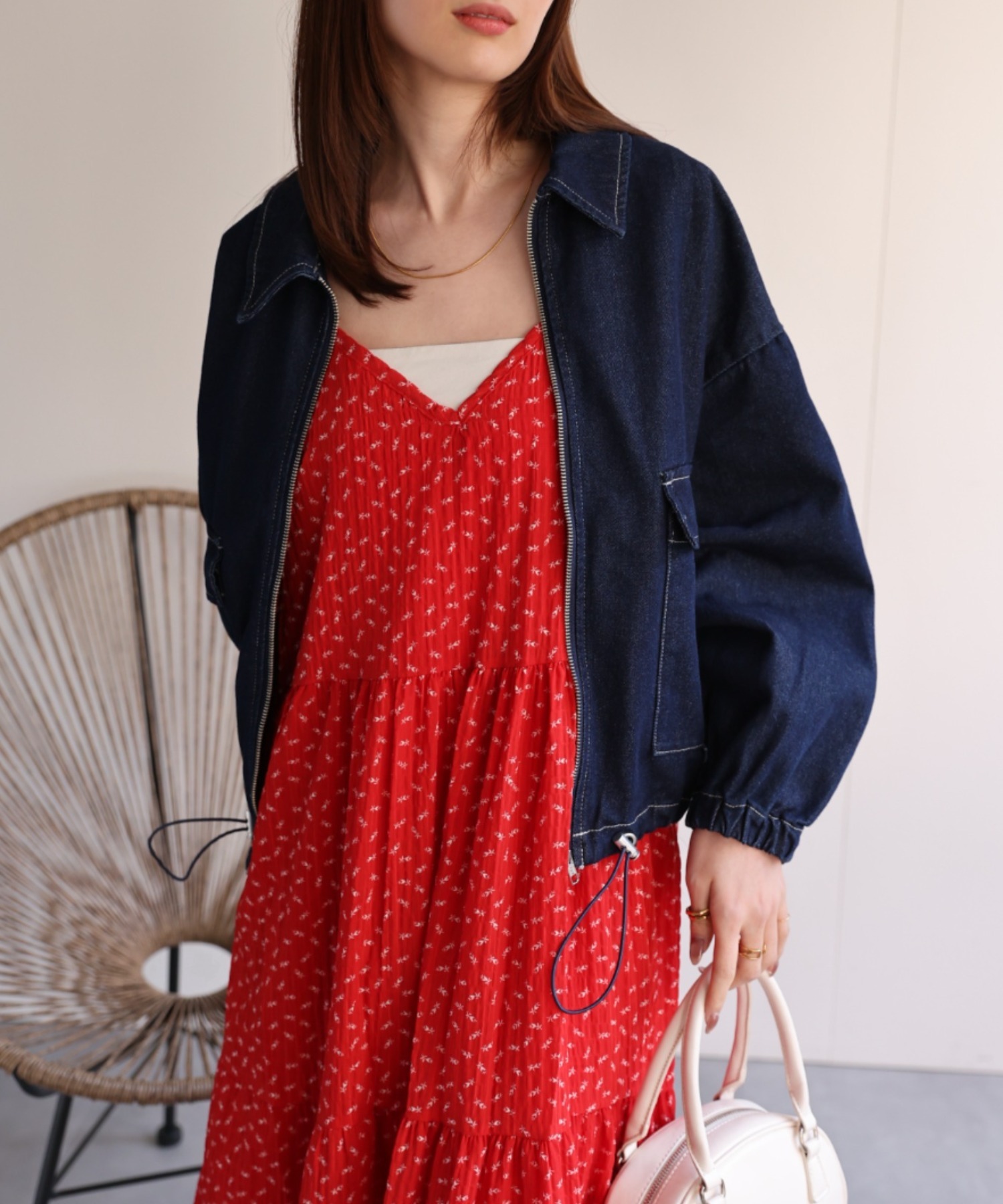 model：162㎝着用サイズ：F