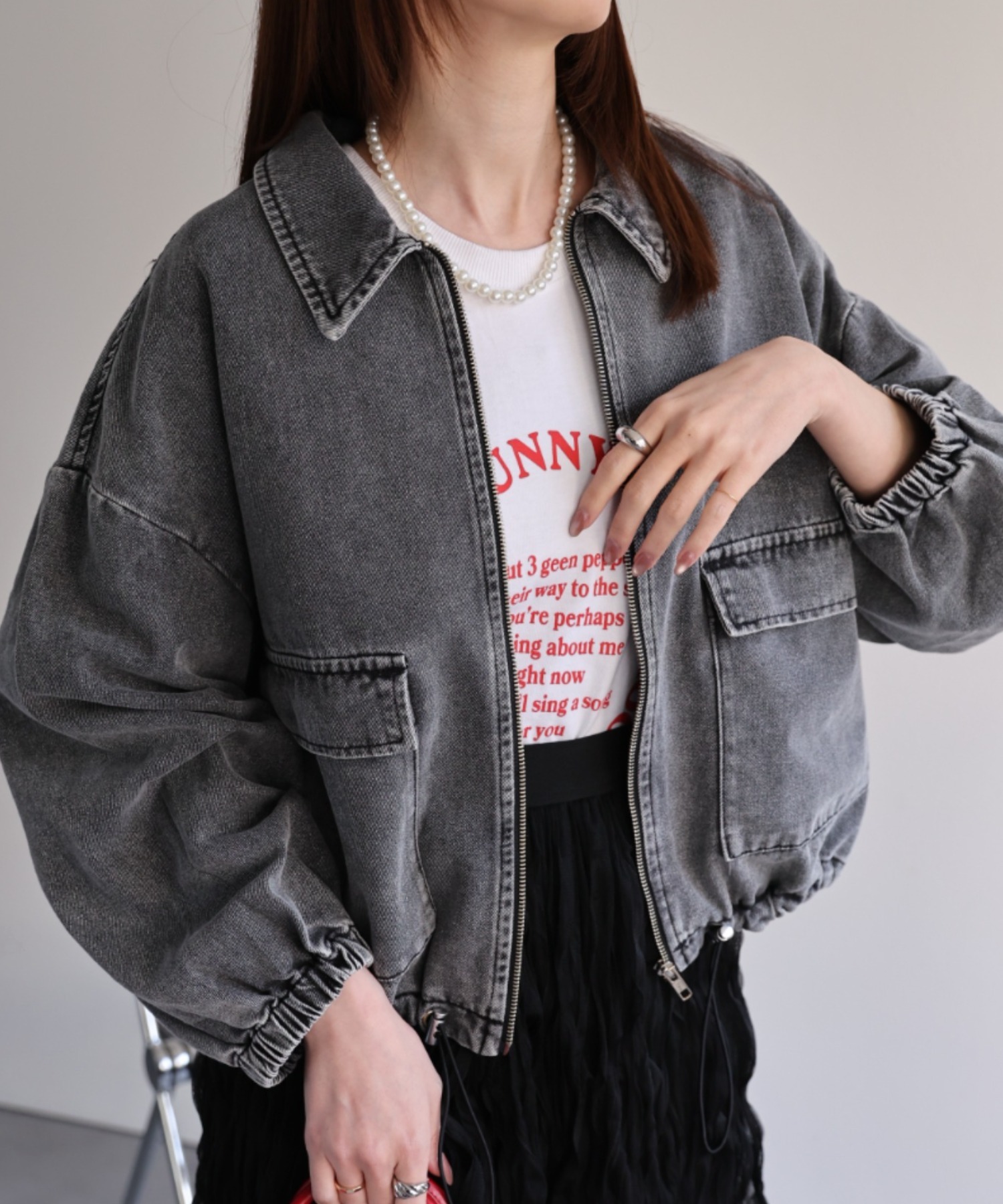 model：162㎝着用サイズ：F
