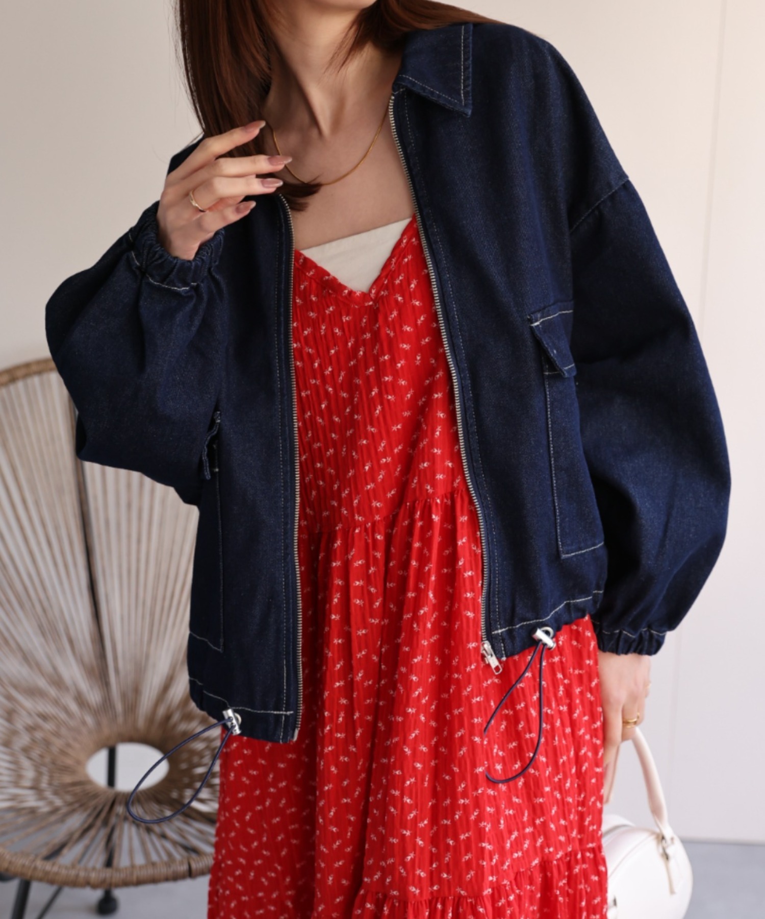 model：162㎝着用サイズ：F