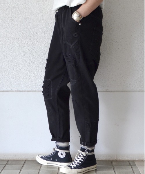 へのお ﾘﾒｲｸﾃﾞﾆﾑﾙｰｽﾞﾊﾟﾝﾂ デニムパンツ World Love ワールドワイドラブ の
