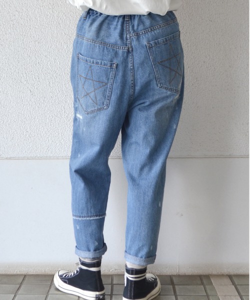 へのお ﾘﾒｲｸﾃﾞﾆﾑﾙｰｽﾞﾊﾟﾝﾂ デニムパンツ World Love ワールドワイドラブ の