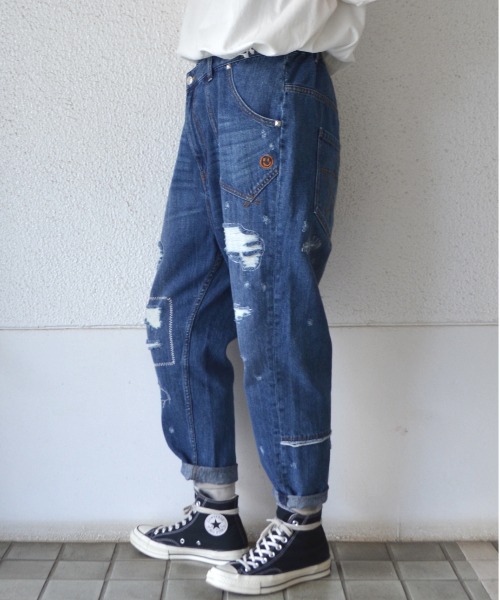 へのお ﾘﾒｲｸﾃﾞﾆﾑﾙｰｽﾞﾊﾟﾝﾂ デニムパンツ World Love ワールドワイドラブ の
