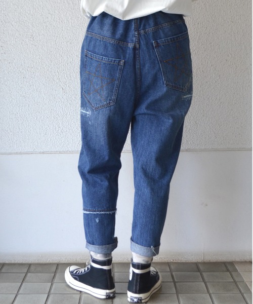 へのお ﾘﾒｲｸﾃﾞﾆﾑﾙｰｽﾞﾊﾟﾝﾂ デニムパンツ World Love ワールドワイドラブ の