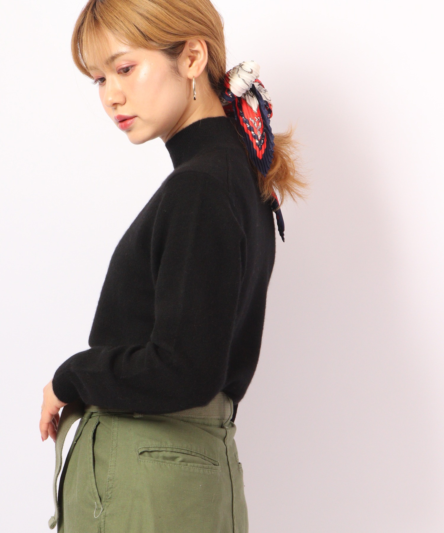 BRODIAEA 洗えるカシミヤシリーズ 割引 ハイネック セール】BRODIAEA