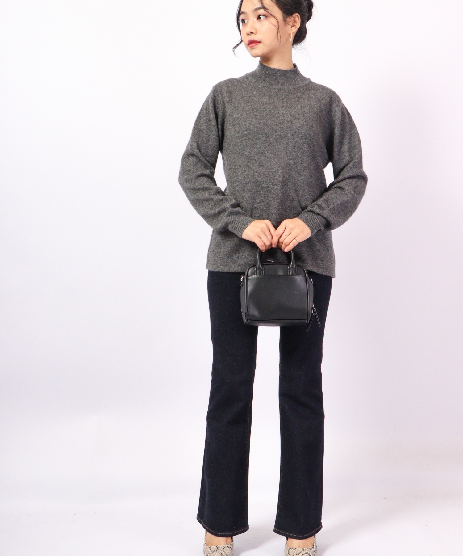 BRODIAEA 洗えるカシミヤシリーズ 割引 ハイネック セール】BRODIAEA