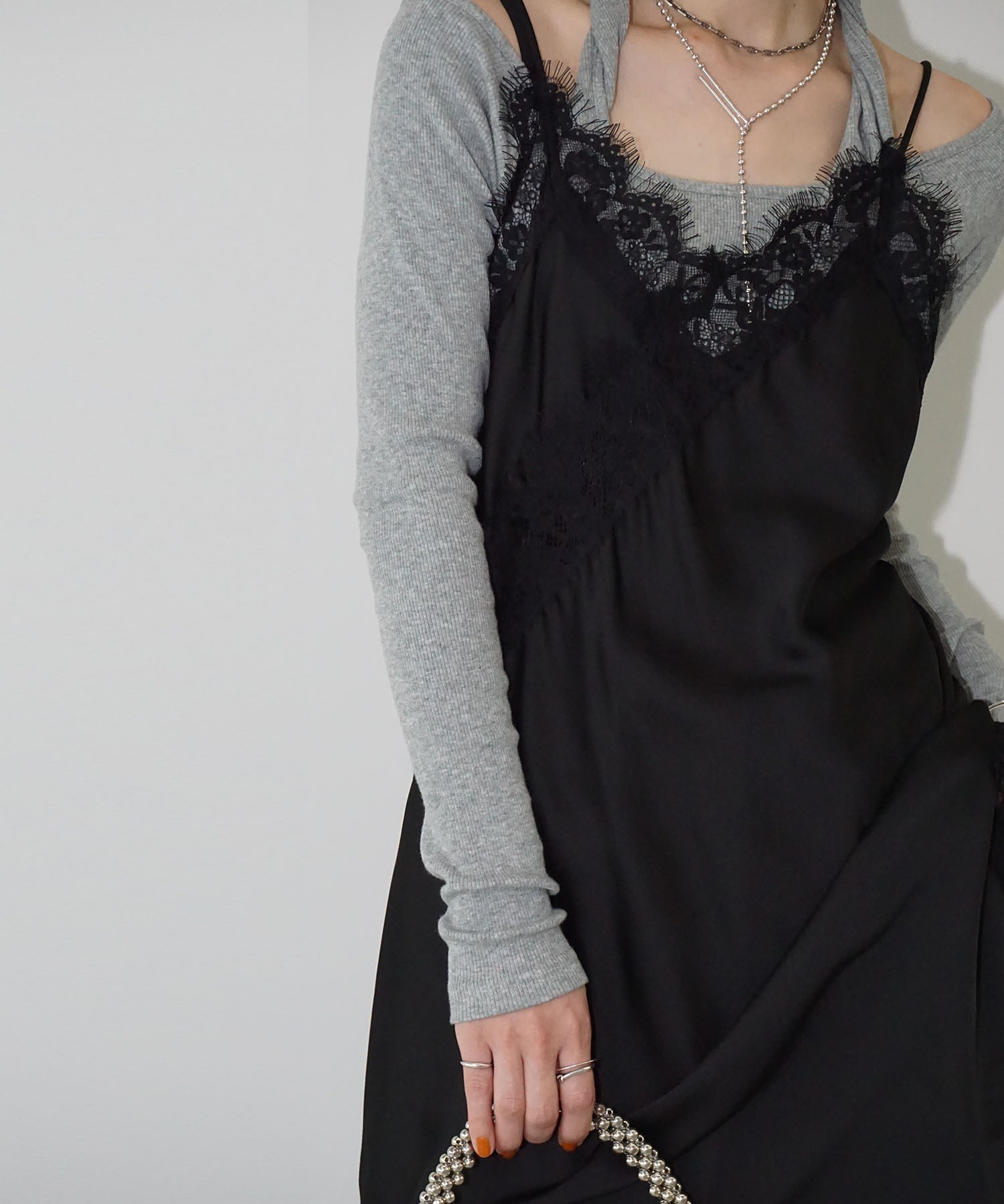 アシンメトリーレースキャミチュニック chw26s007-ファッション通販