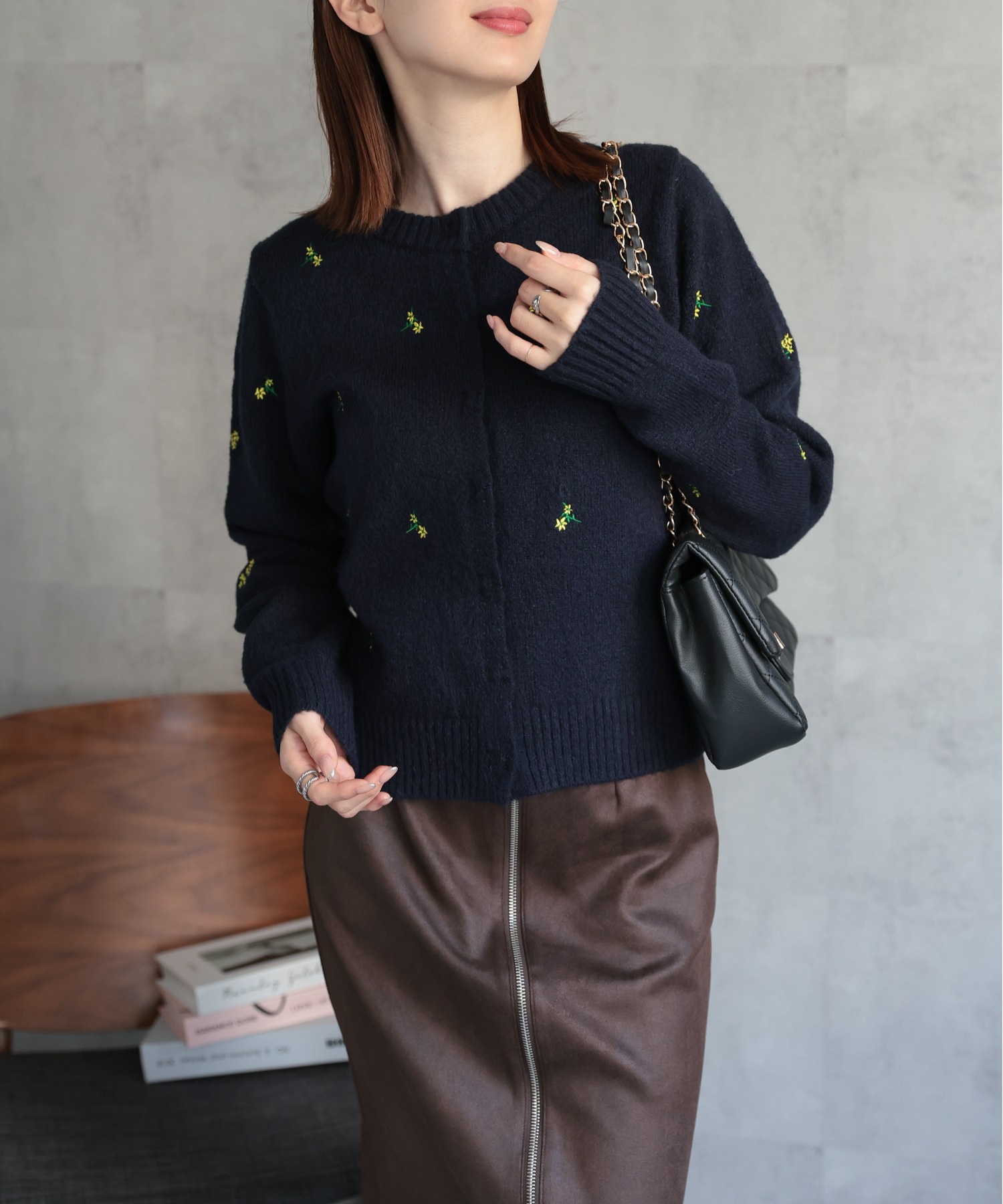 model：162cm 着用サイズ：F