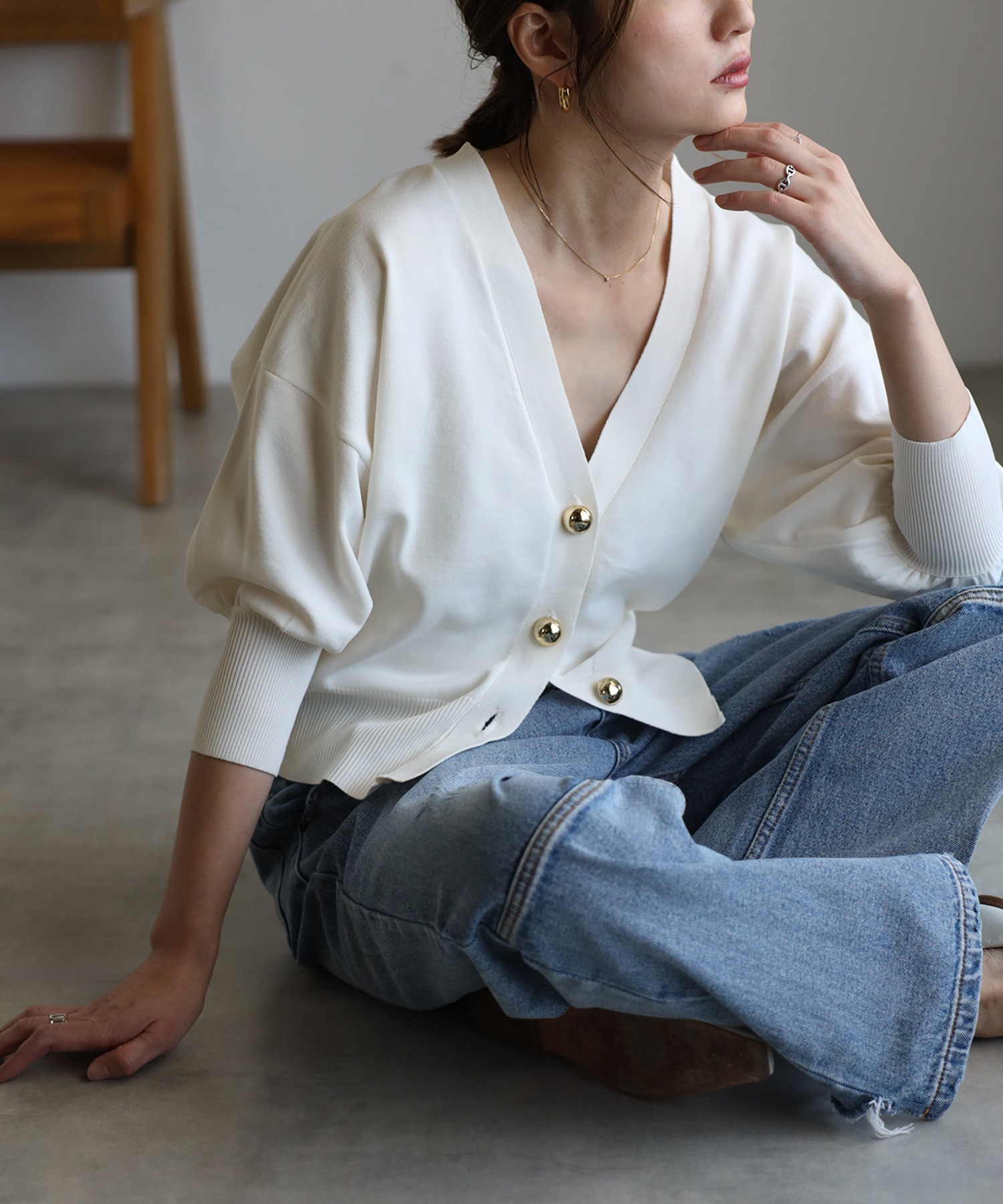 model：H158 着用サイズ：FREE