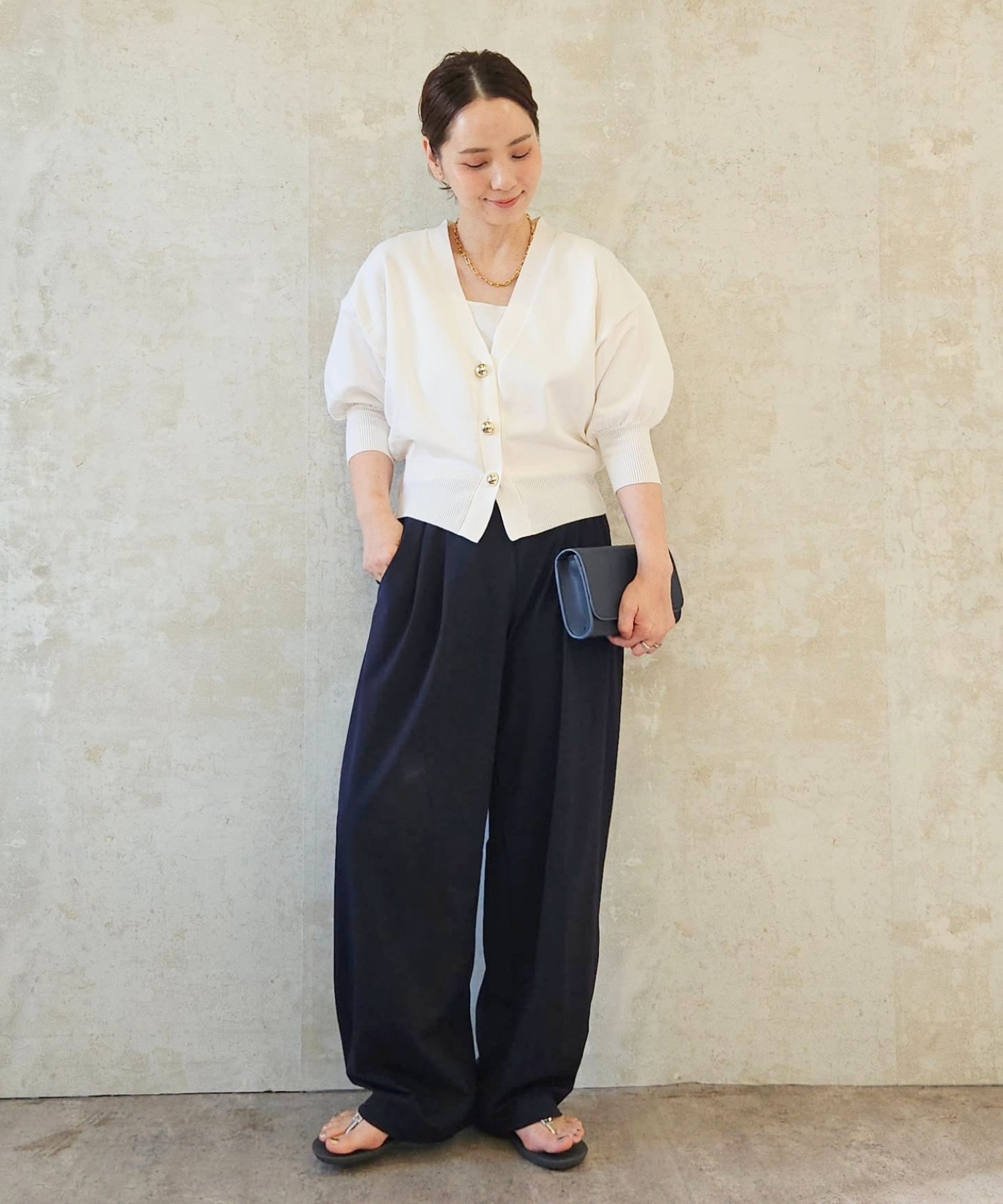 model：H160 着用サイズ：FREE