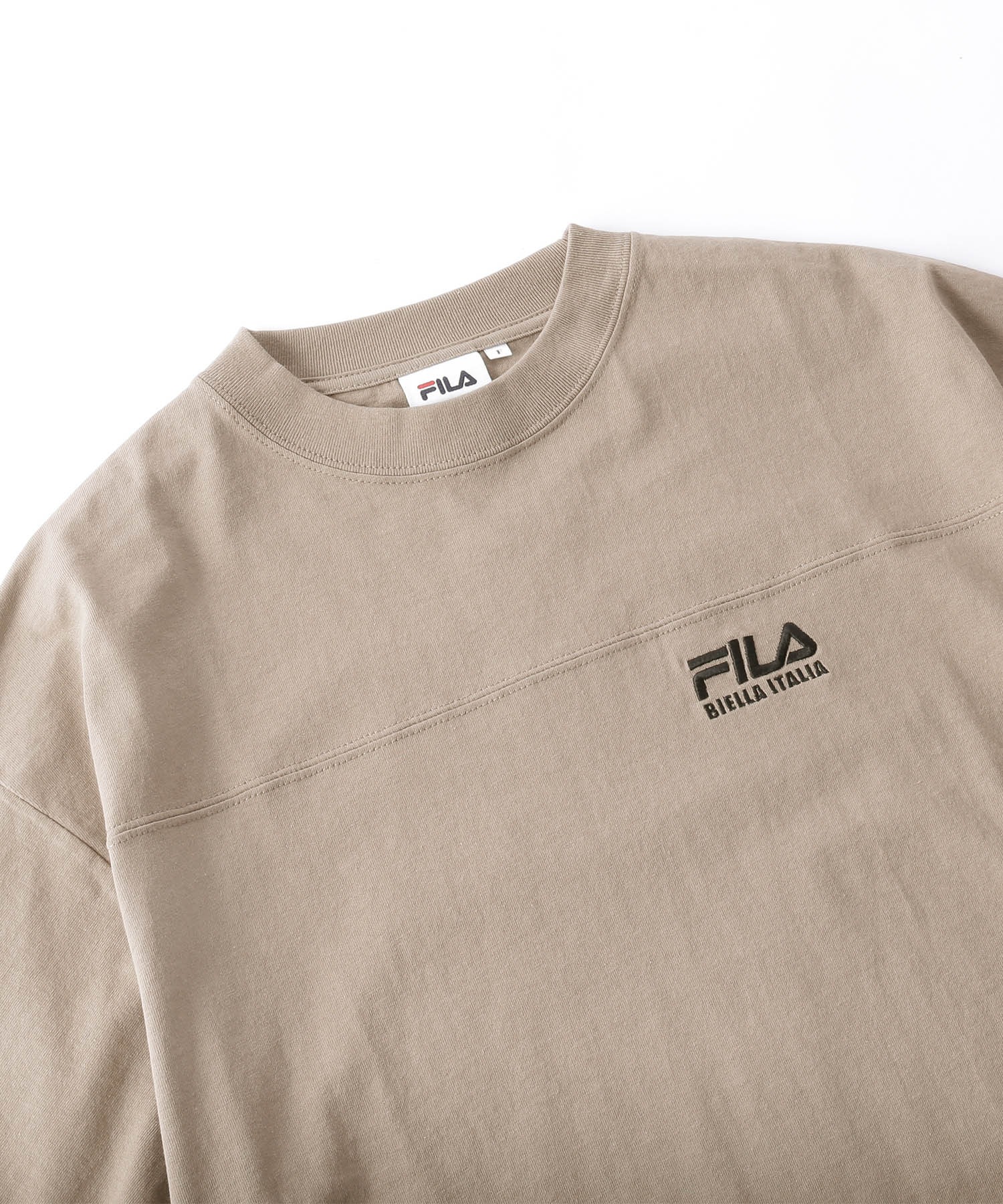 FILA/フィラ フロント＆バックロゴ ビッグシルエットフットボール半袖T 