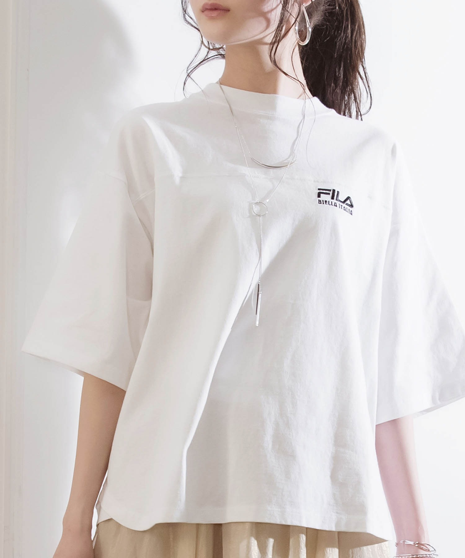 FILA/フィラ フロント＆バックロゴ ビッグシルエット