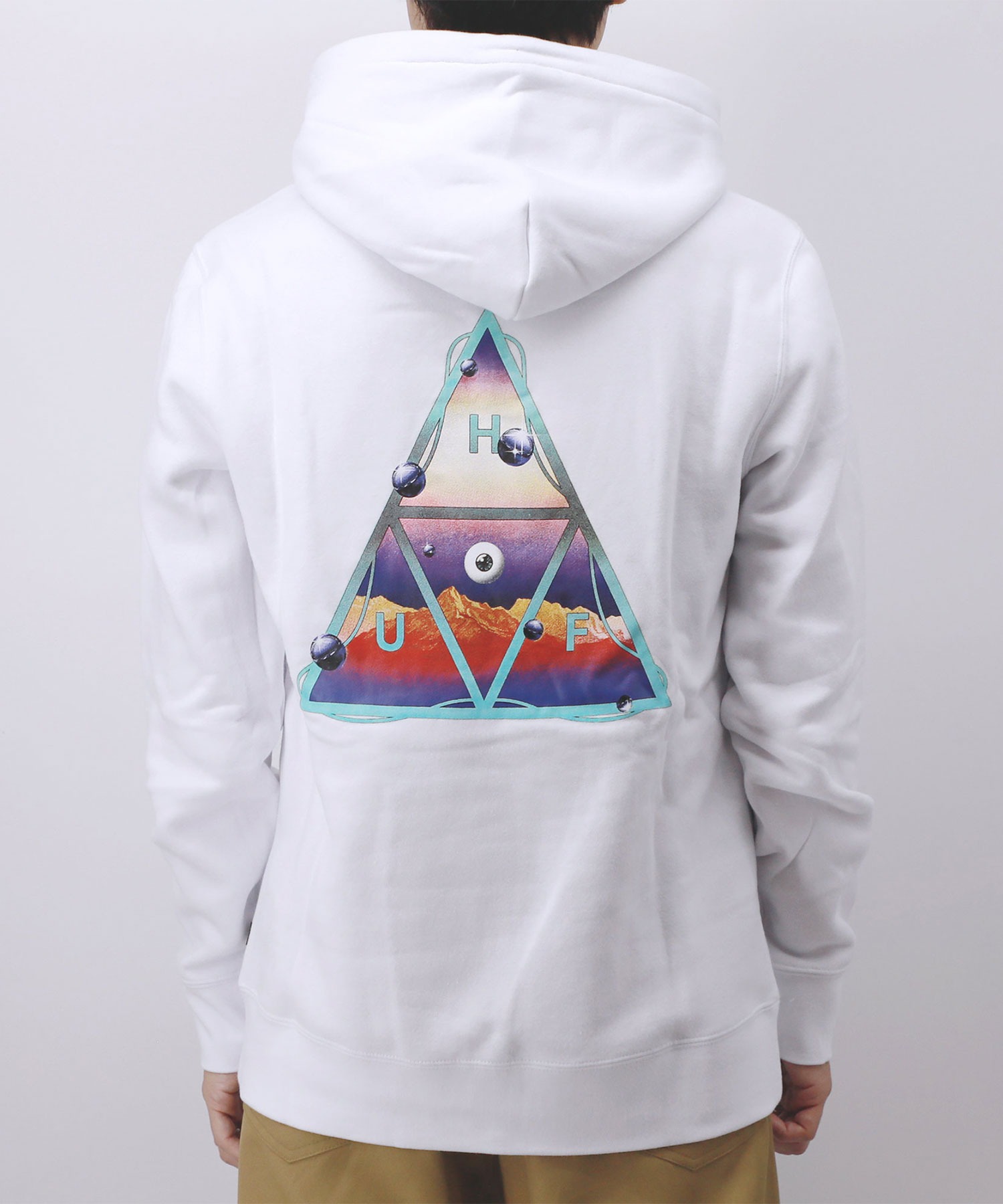 HUF Altered State TT Hoodie — худи с логотипом HUF Altered State, черный, парка