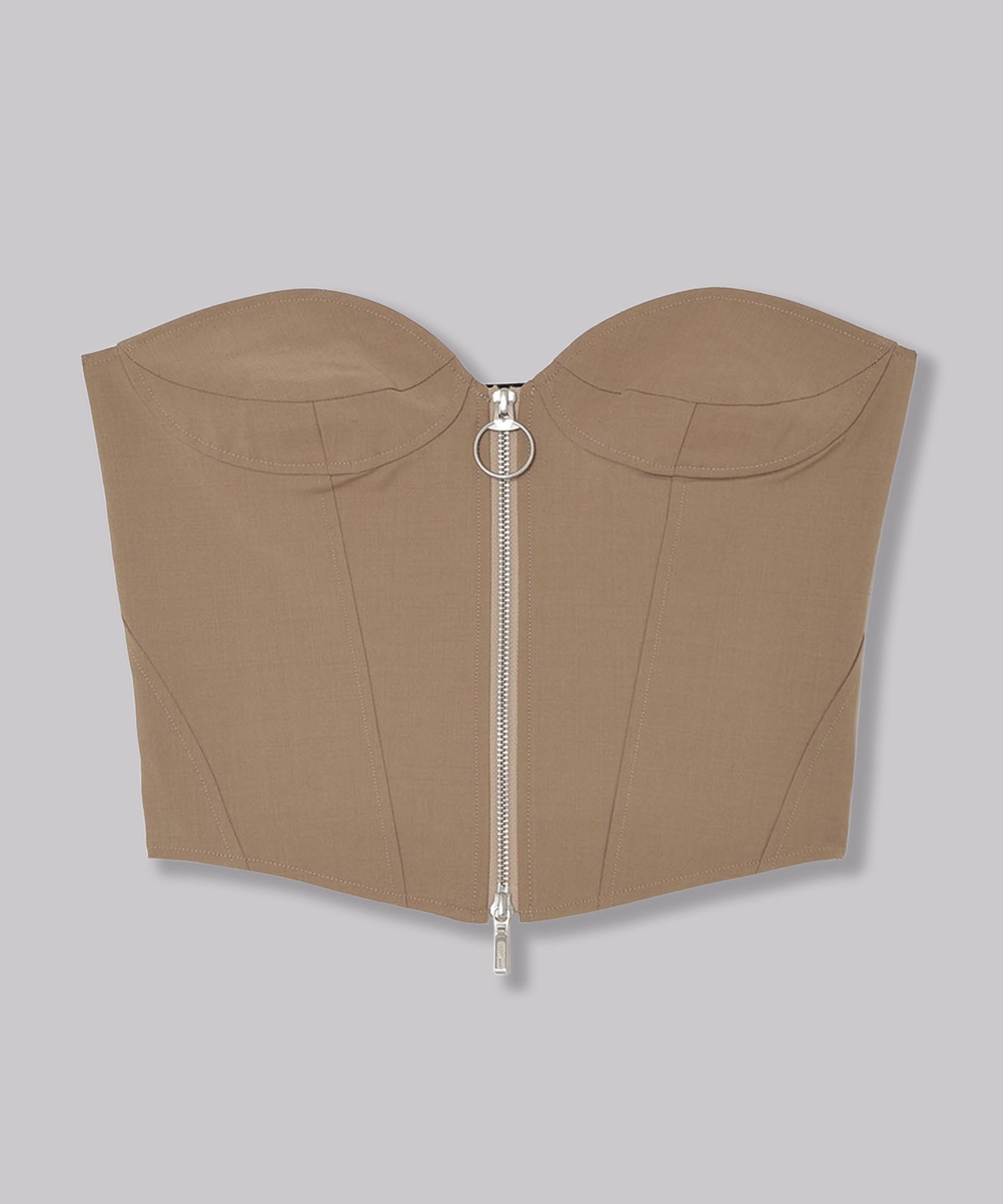 T/W FRONT ZIP BUSTIER/ TWフロントジップビスチェ 【公式通販】