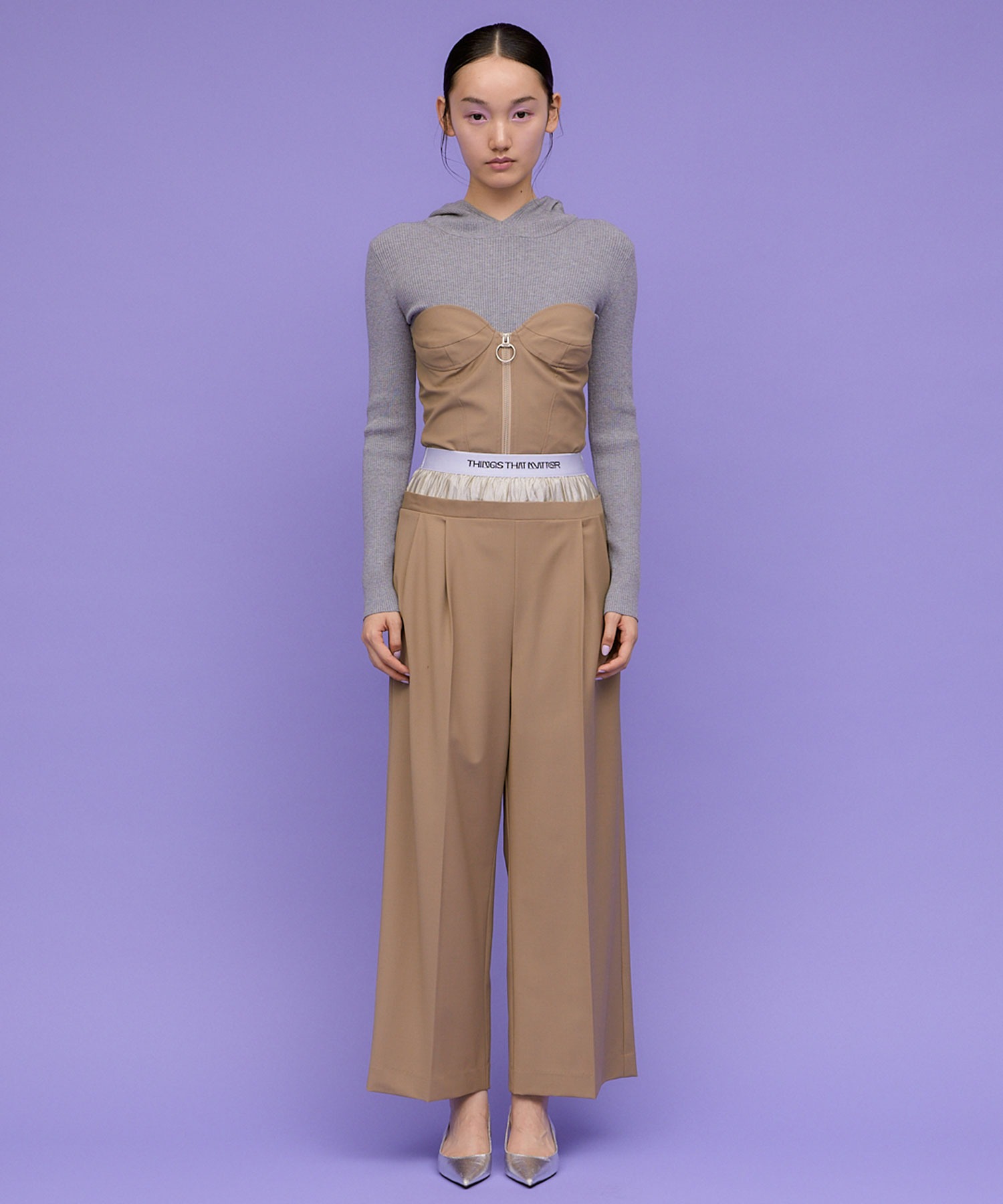 T/W FRONT ZIP BUSTIER/ TWフロントジップビスチェ 【公式通販】