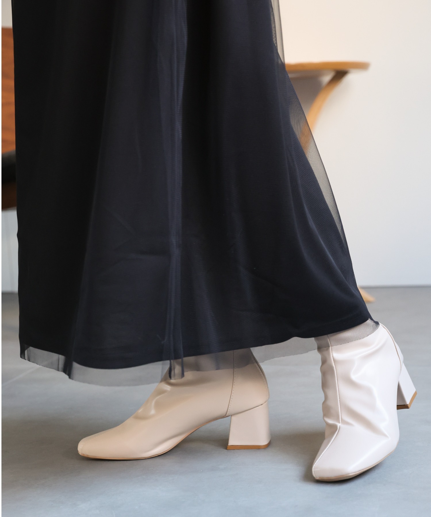 model：162cm 着用サイズ：L