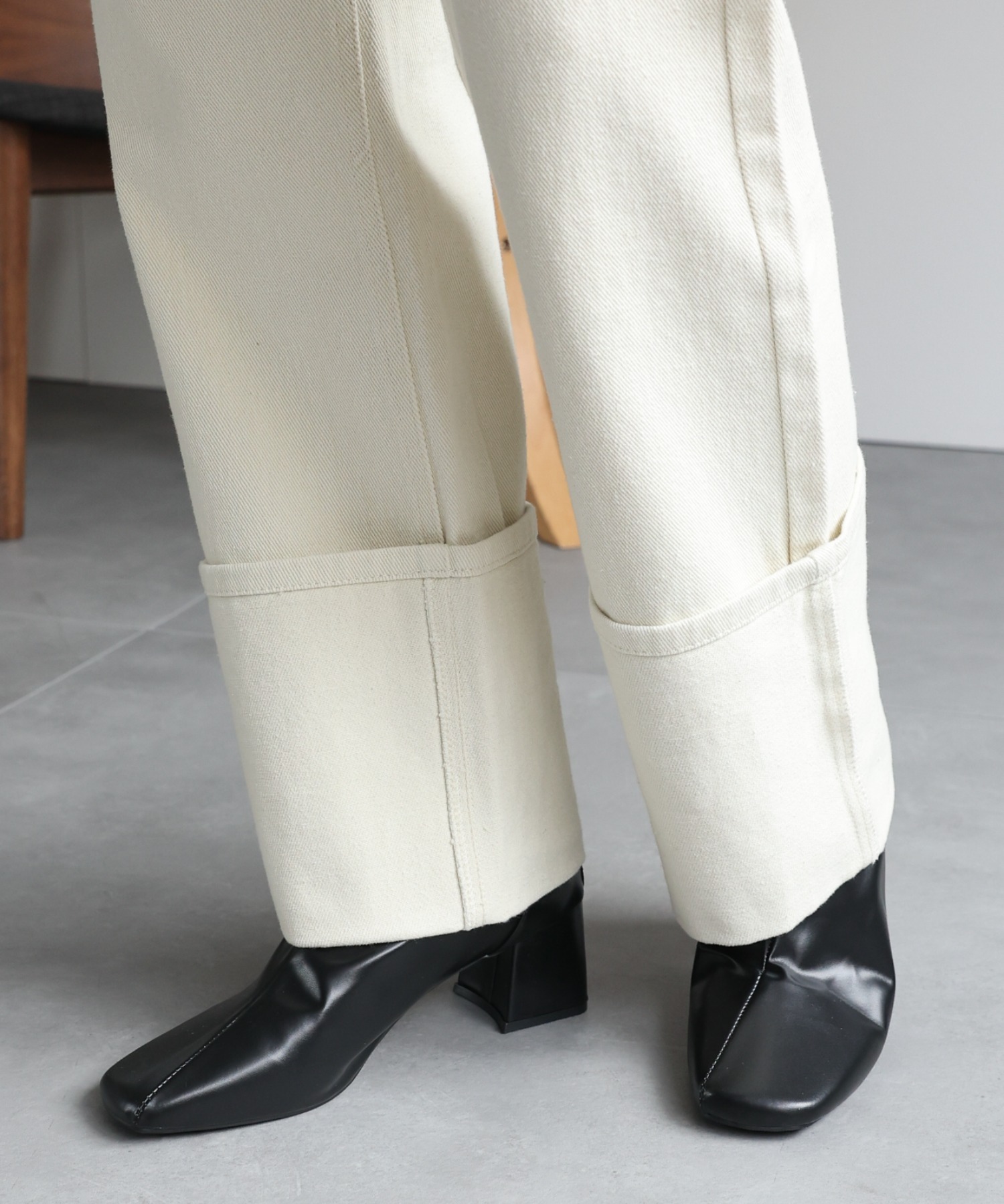 model：162cm 着用サイズ：L