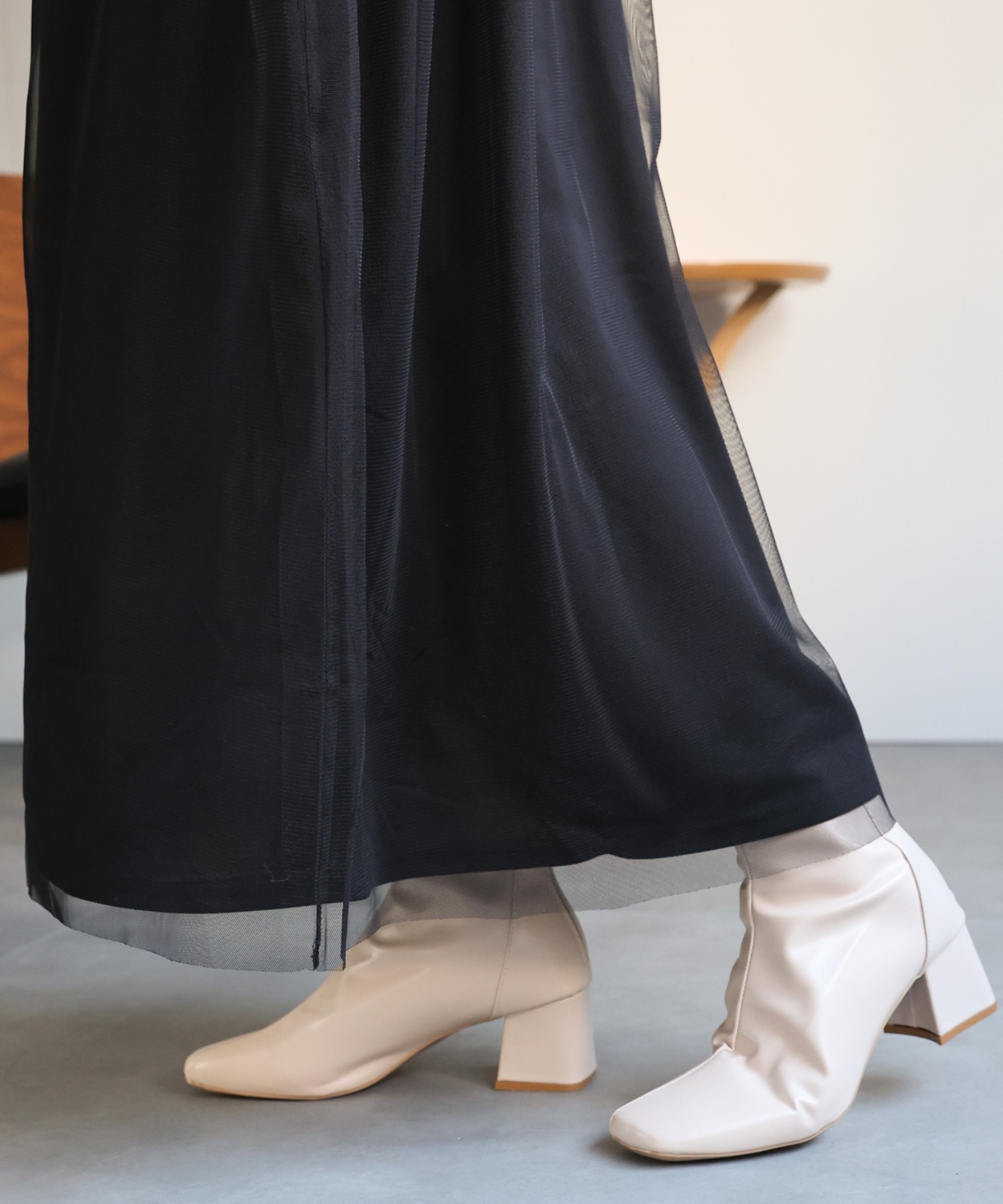model：162cm 着用サイズ：L