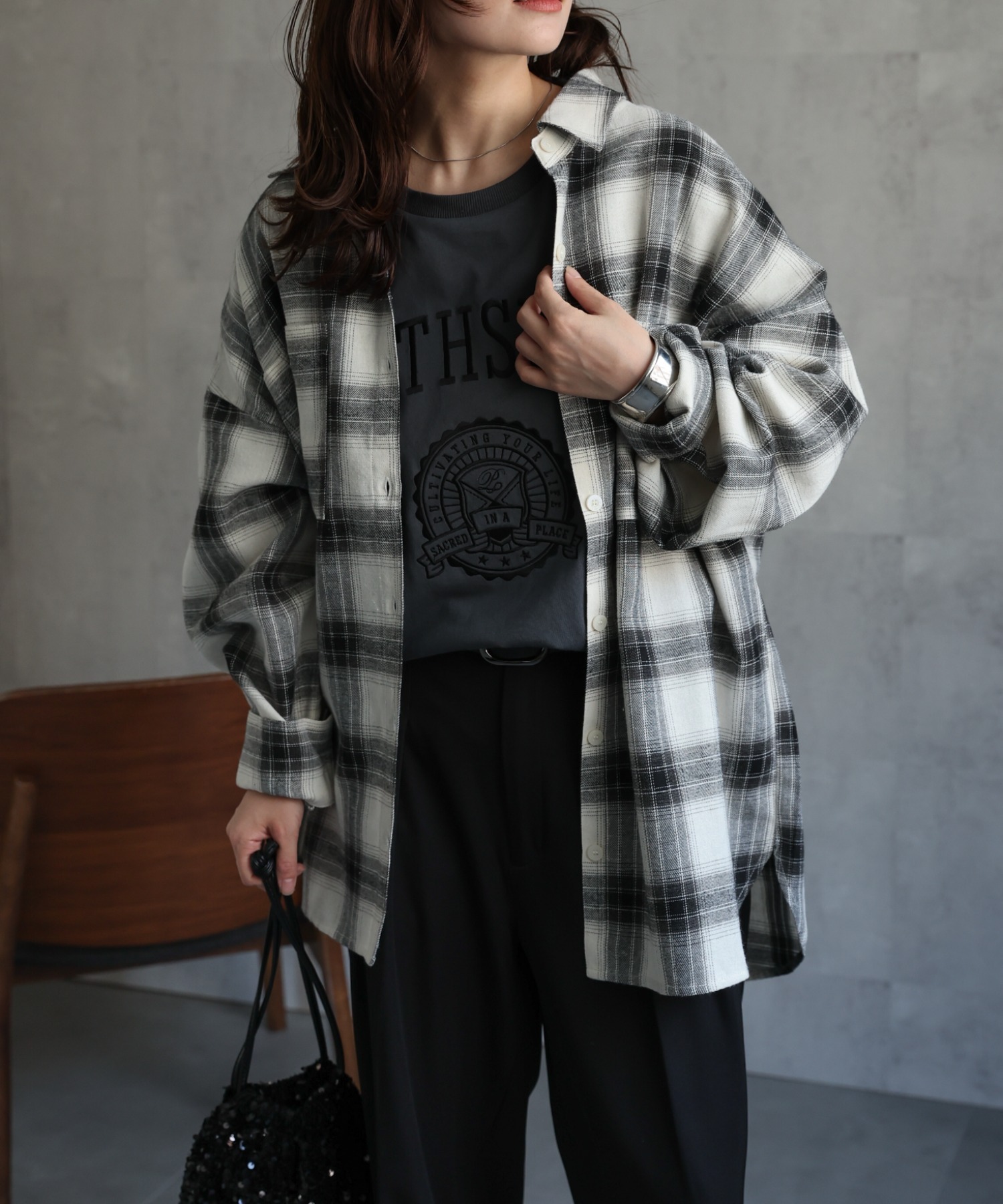 model : 156cm 着用サイズ : FREE