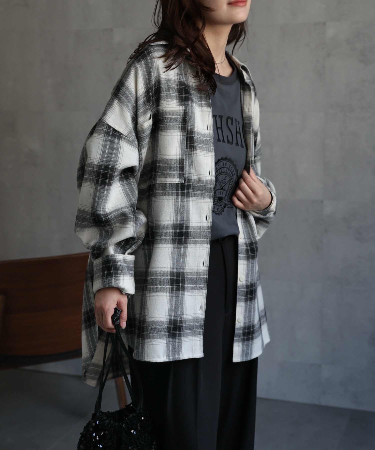 model : 156cm 着用サイズ : FREE