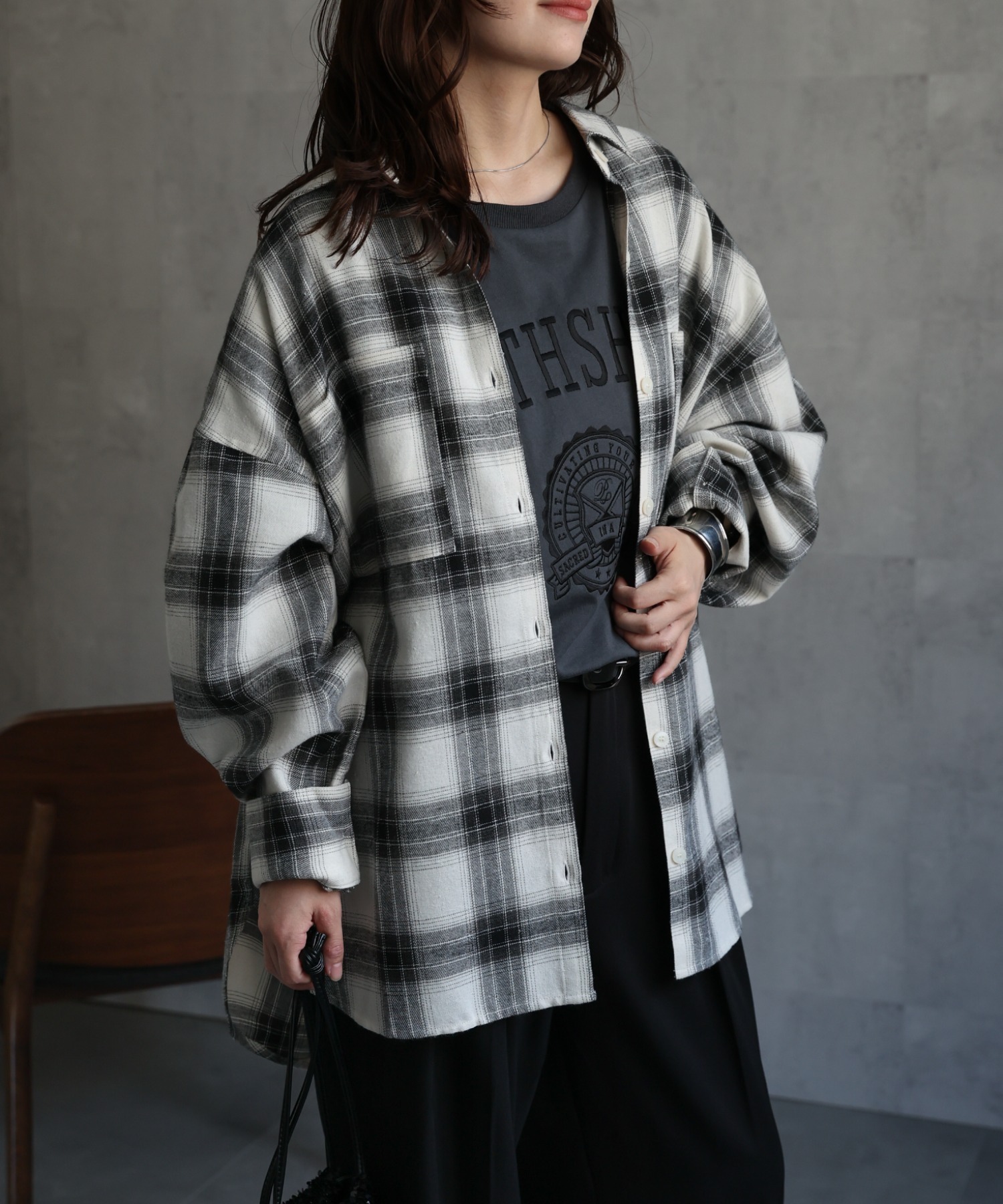 model : 156cm 着用サイズ : FREE