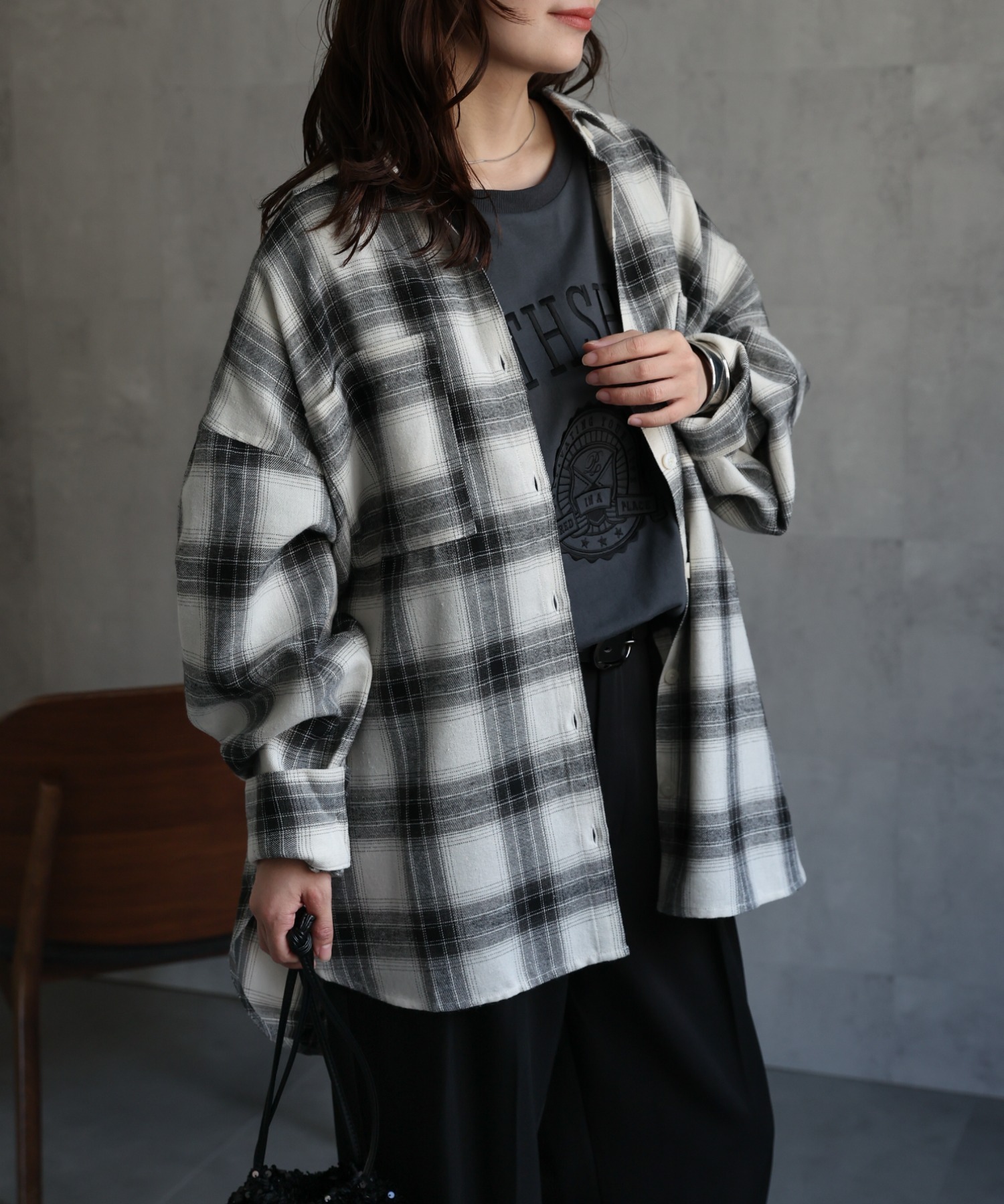 model : 156cm 着用サイズ : FREE