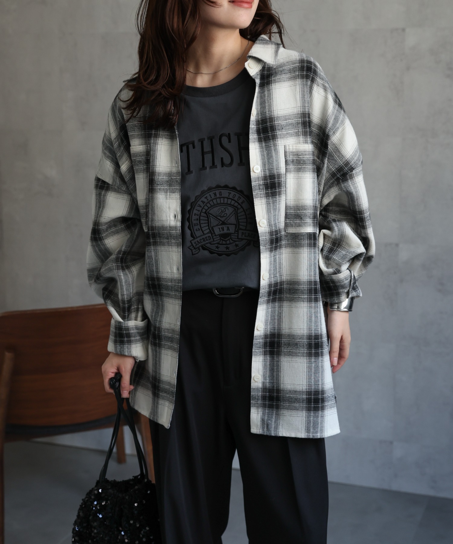 model : 156cm 着用サイズ : FREE
