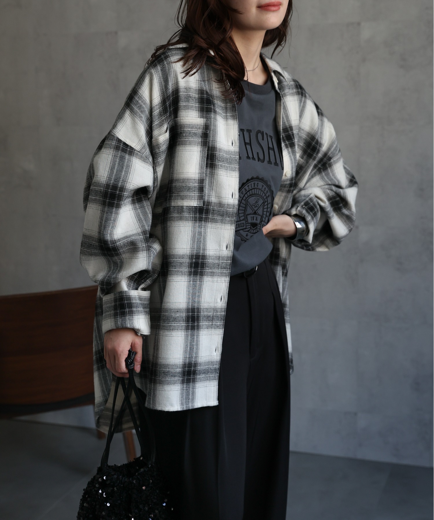 model : 156cm 着用サイズ : FREE