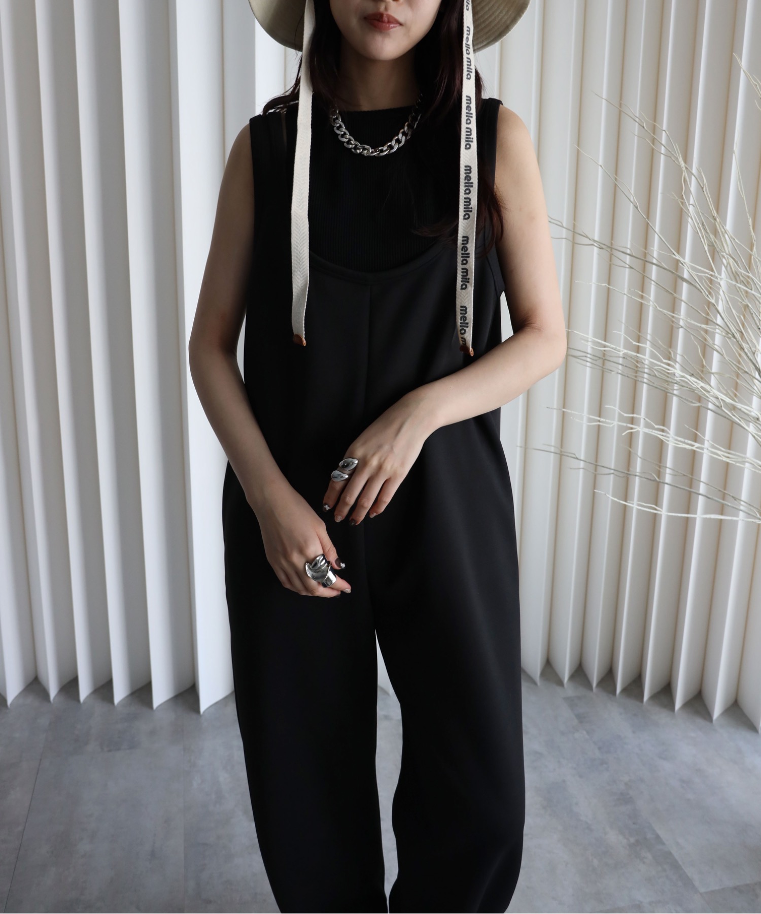 model：164cm. 着用サイズ：FREE