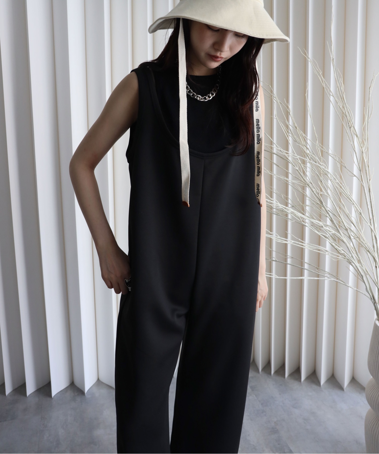 model：164cm. 着用サイズ：FREE